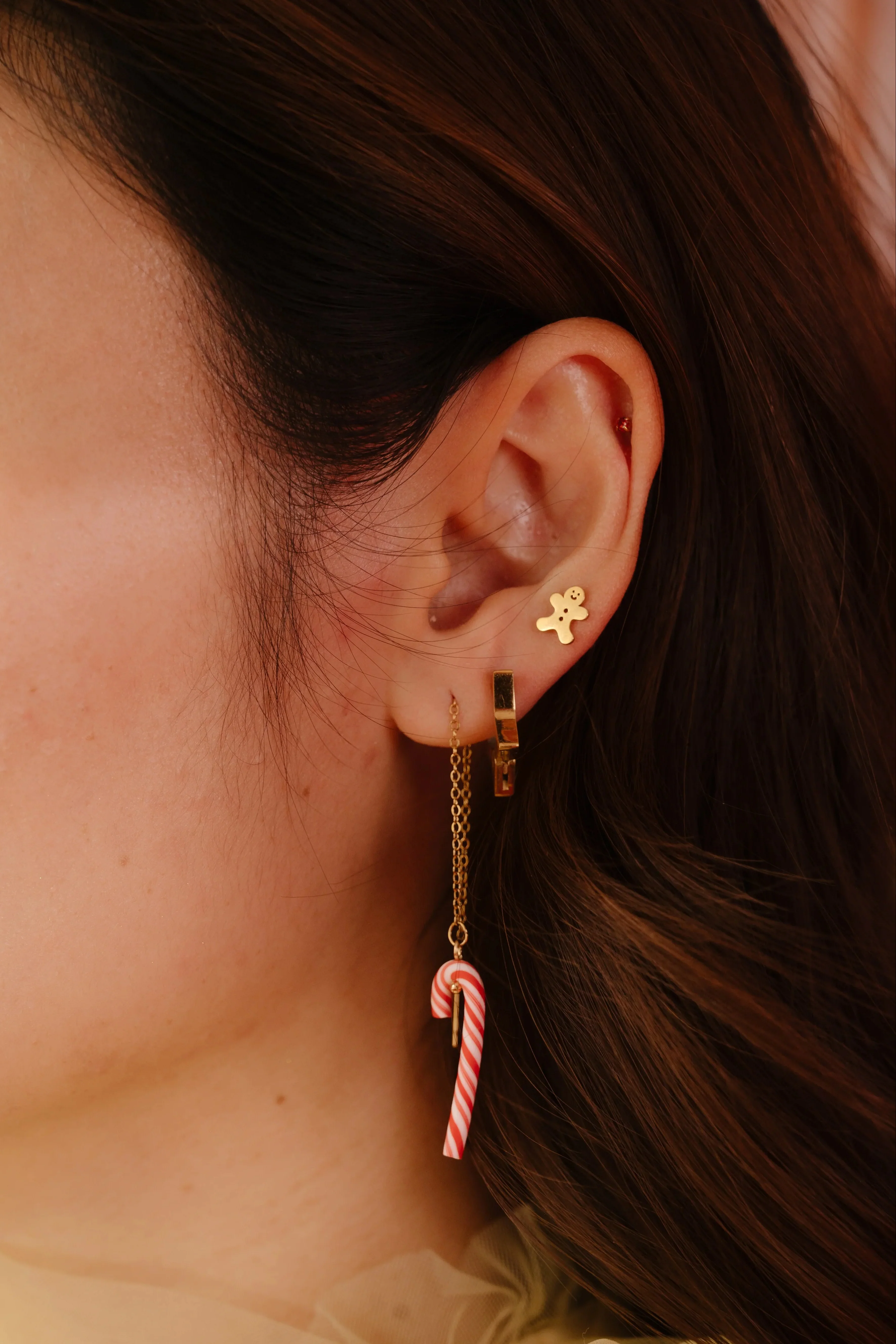 Gingerbread Flat Back Stud - Image 2
