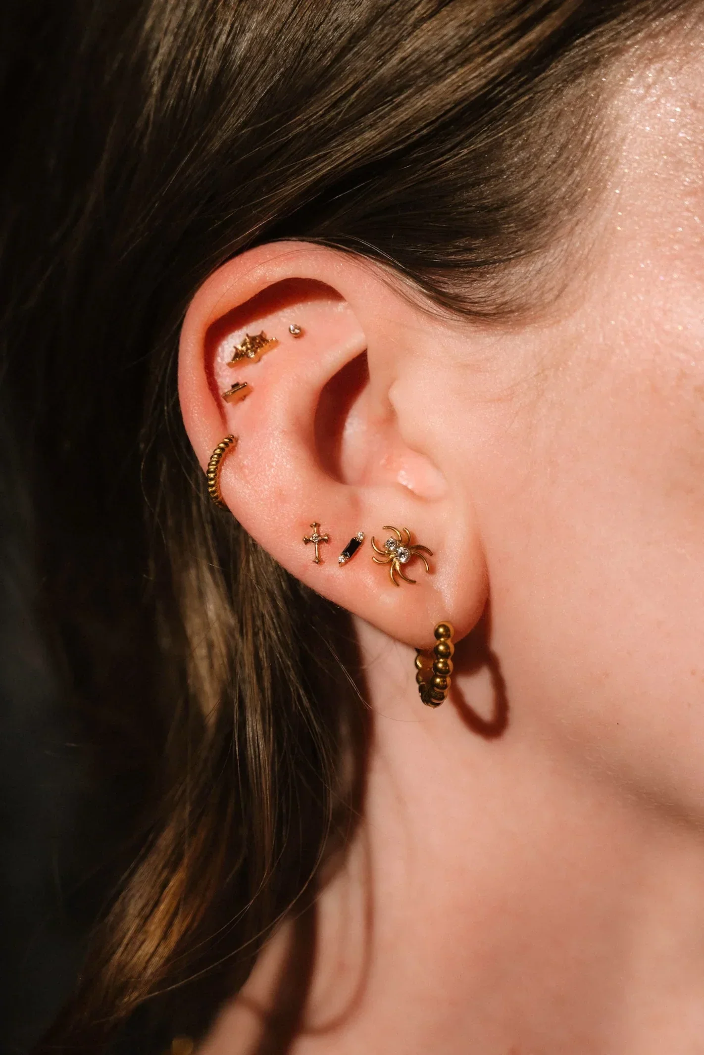 Gothic Cross Flat Back Stud - Image 4