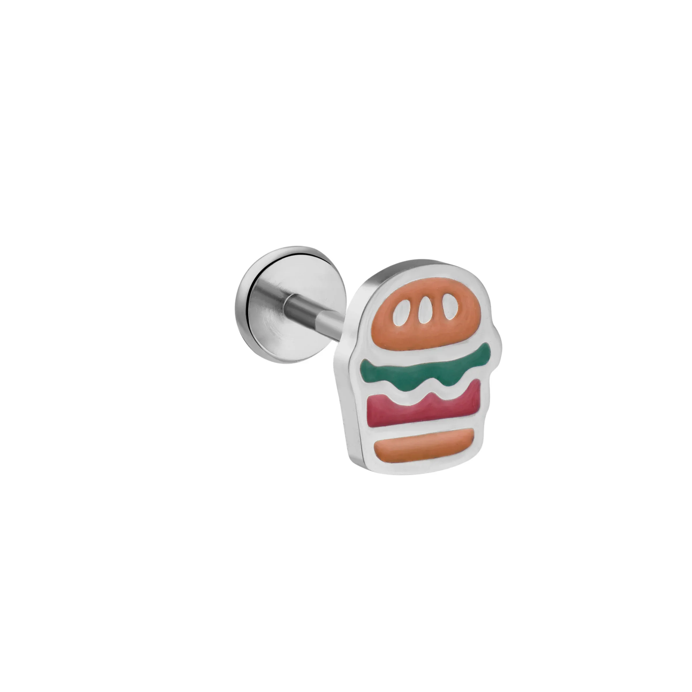 Hamburger Enamel Flat Back Stud - Image 7