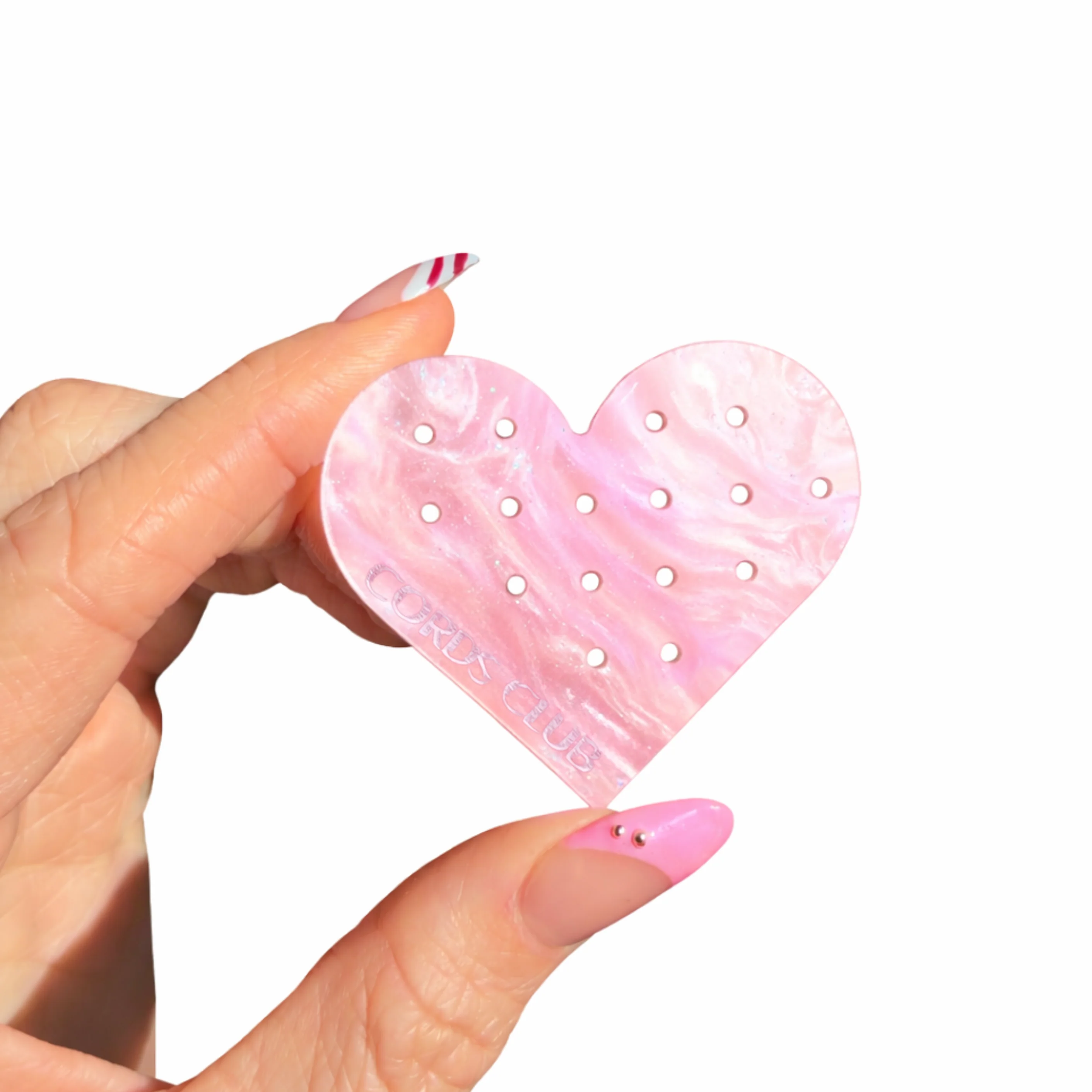 Heart Flat Back Travel Palette - Pink Pearl