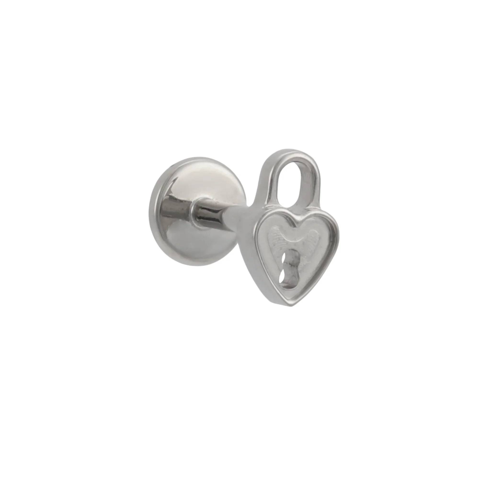 Heart Lock Flat Back Stud - Image 7