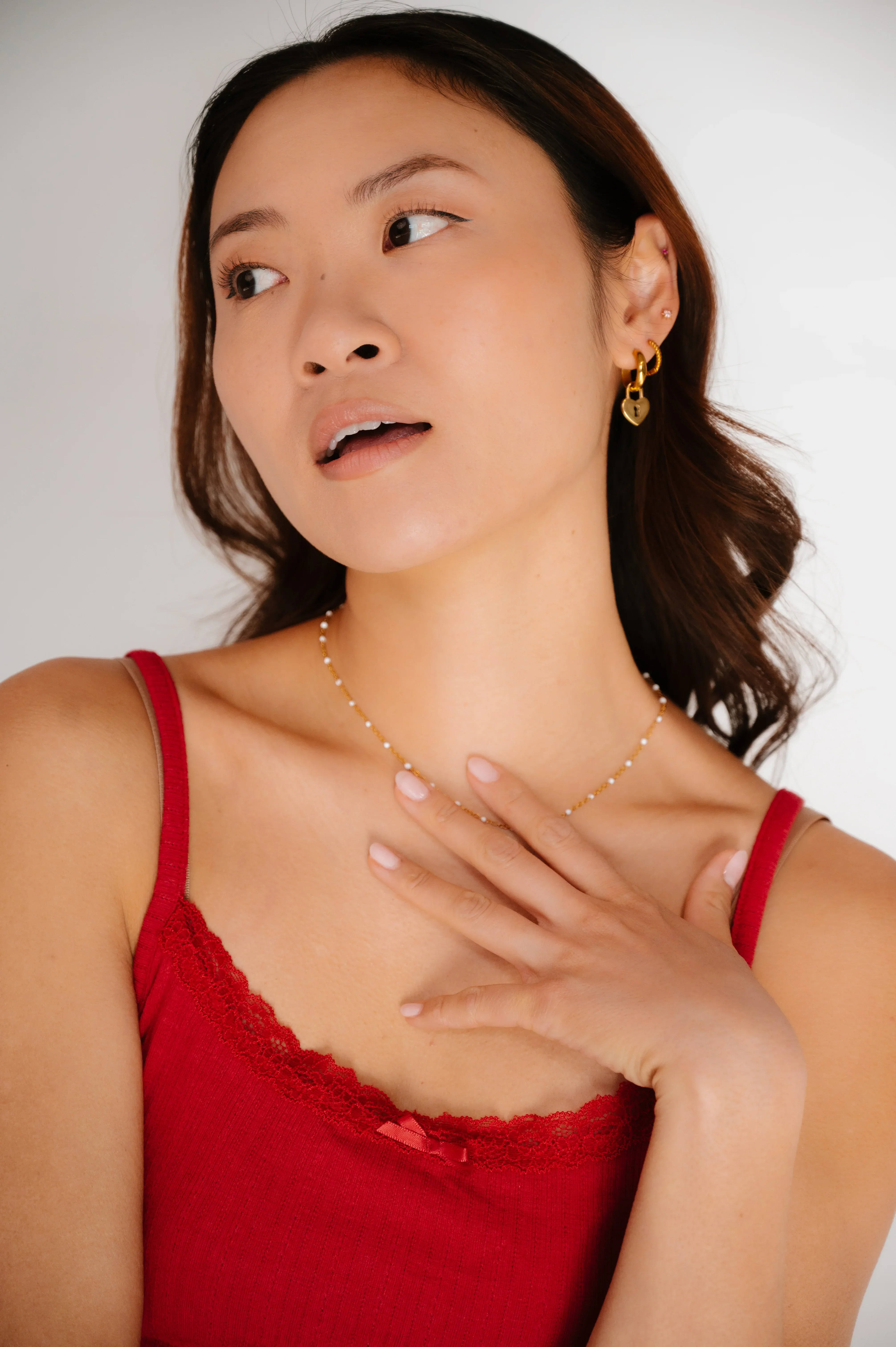 Heart Lock Hoop Charm - Image 4