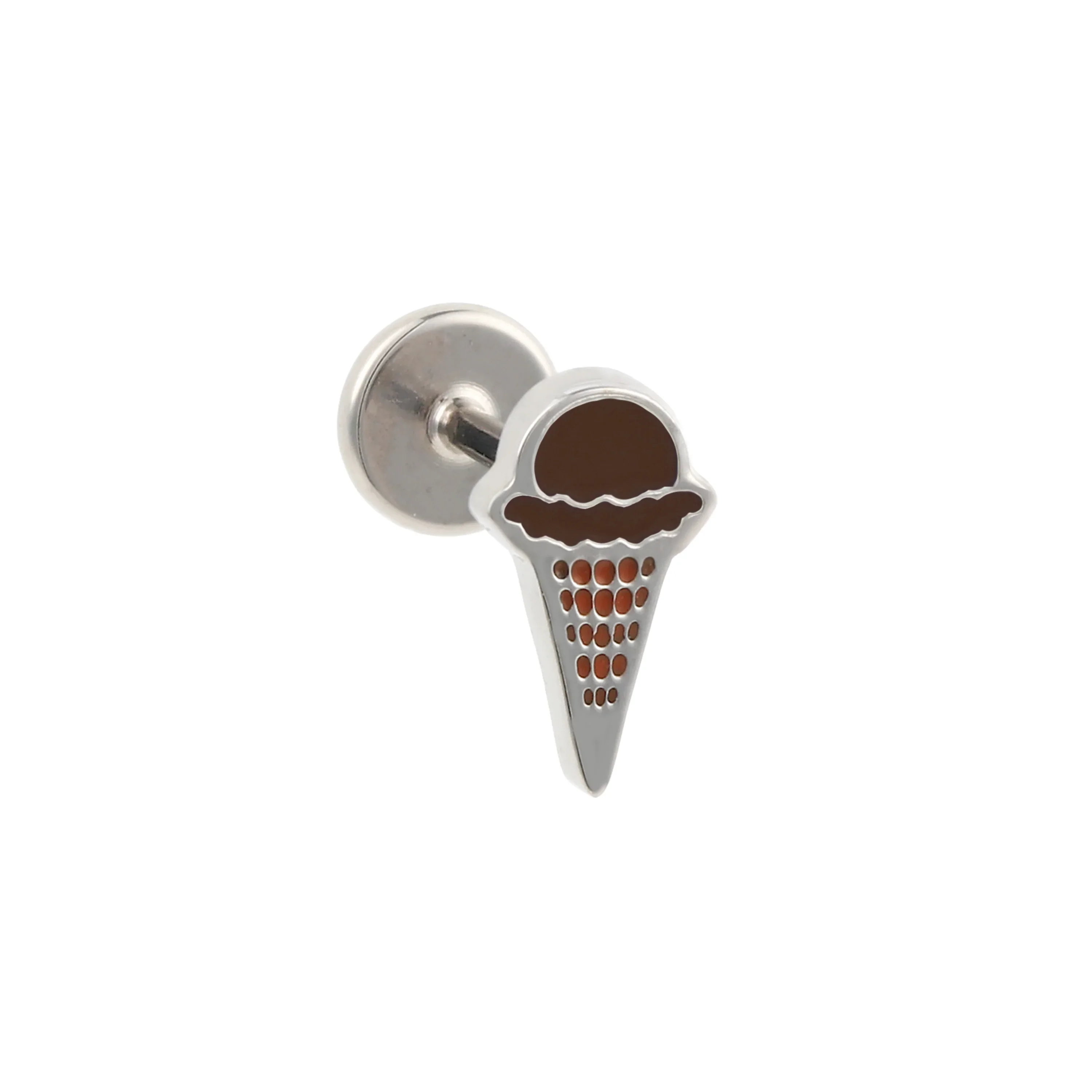 Ice Cream Cone Enamel Flat Back Stud - Image 11