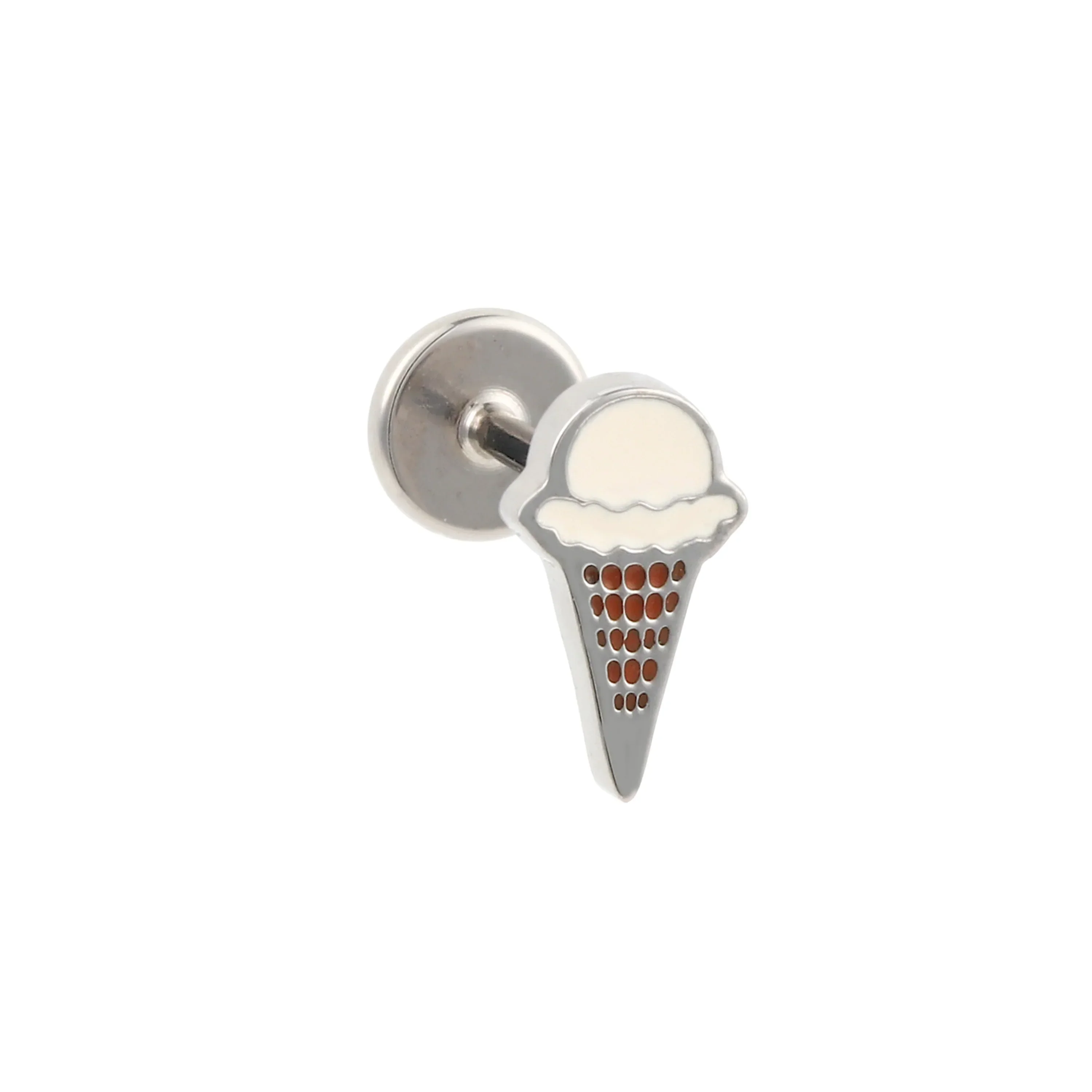 Ice Cream Cone Enamel Flat Back Stud - Image 7