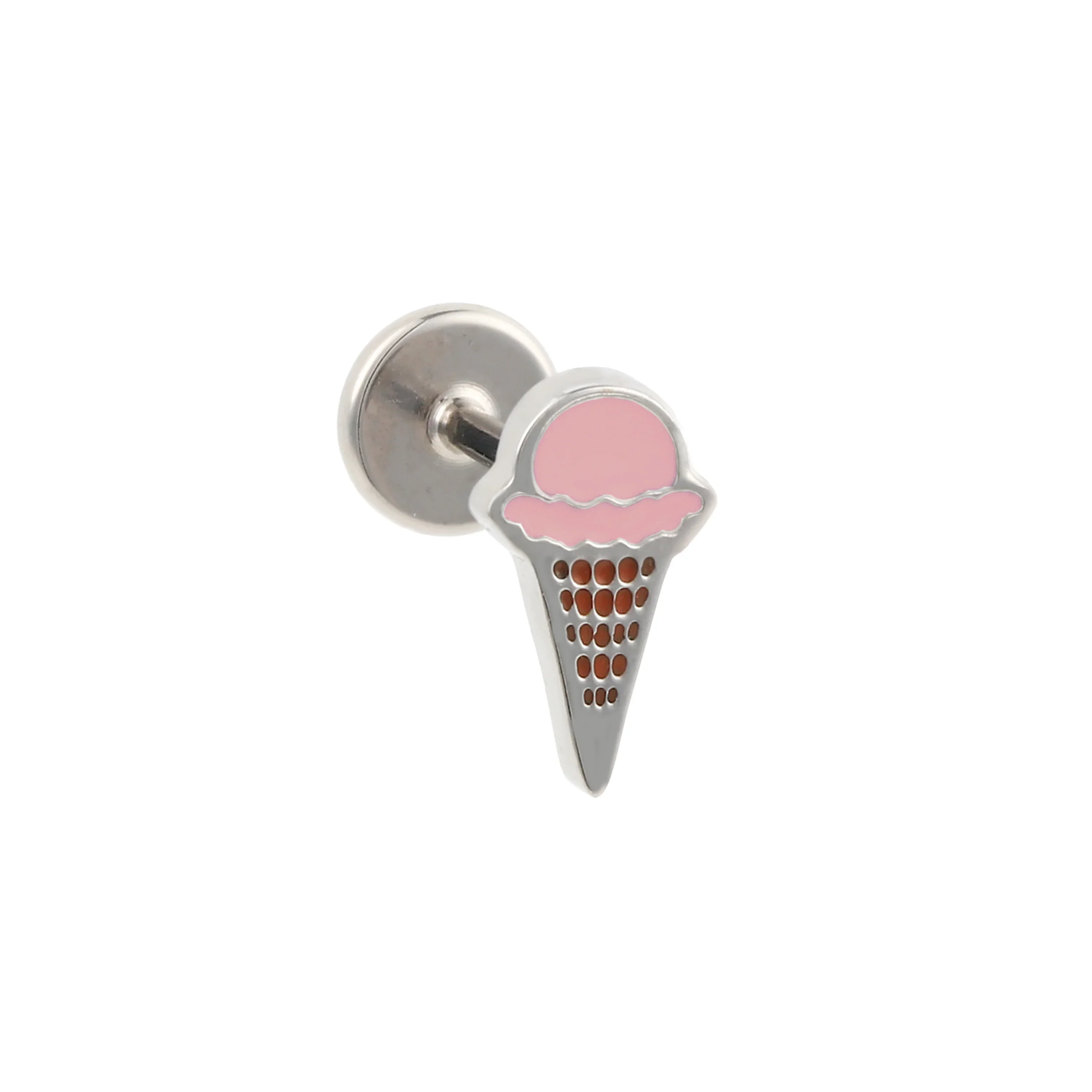 Ice Cream Cone Enamel Flat Back Stud - Image 9