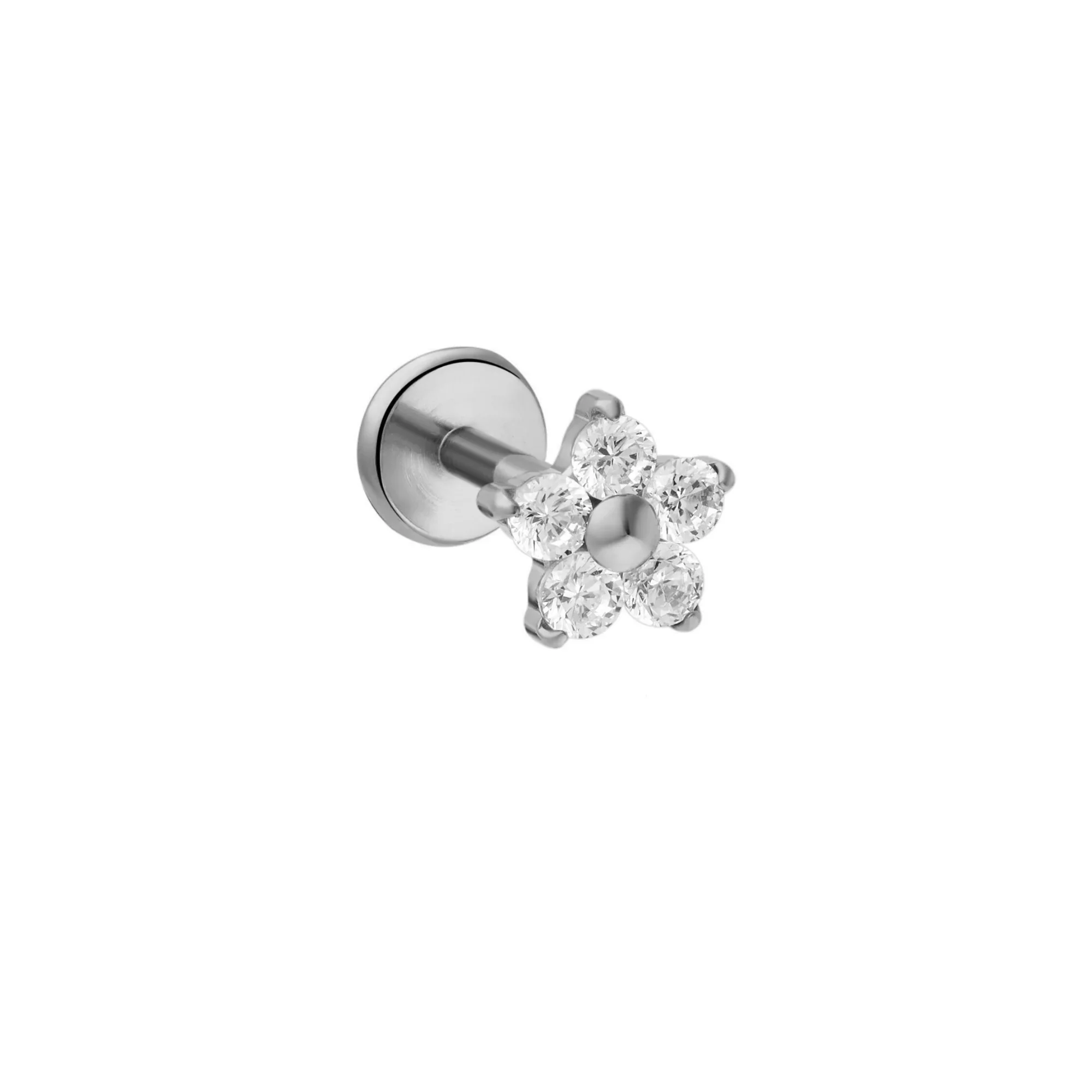 Icy Dahlia Flat Back Stud - Image 6