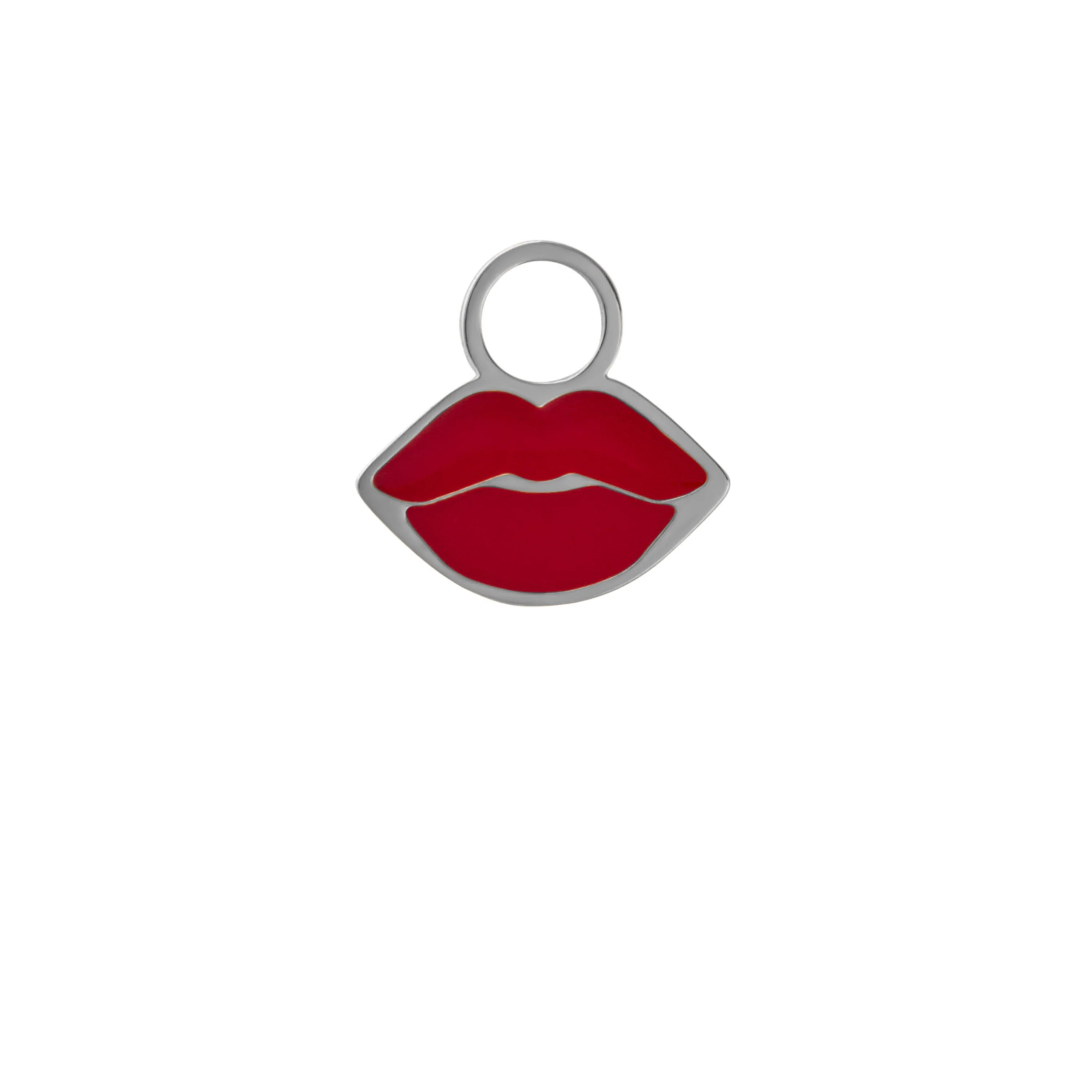 Kiss Enamel Hoop Charm - Image 4