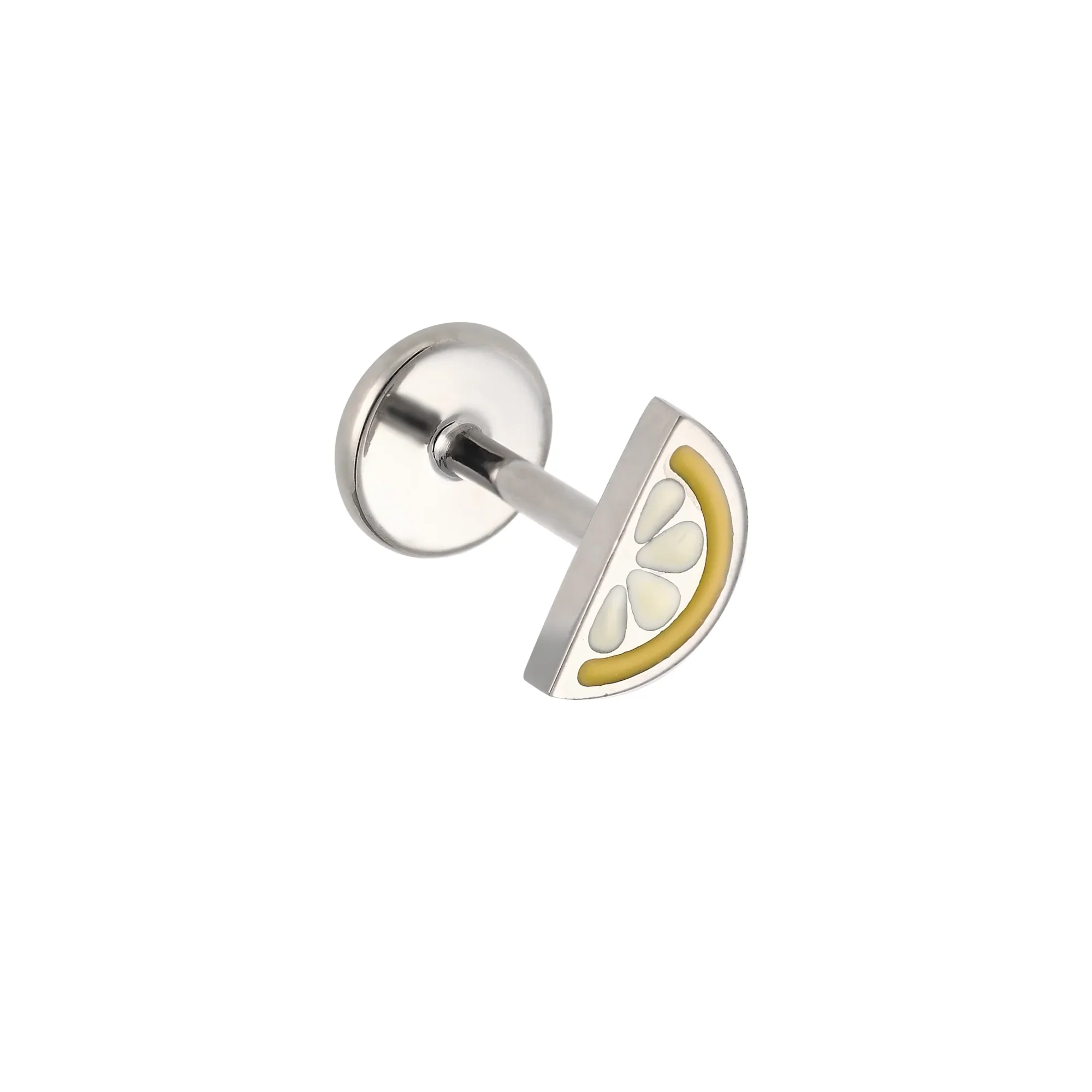 Lemon Slice Enamel Flat Back Stud - Image 6