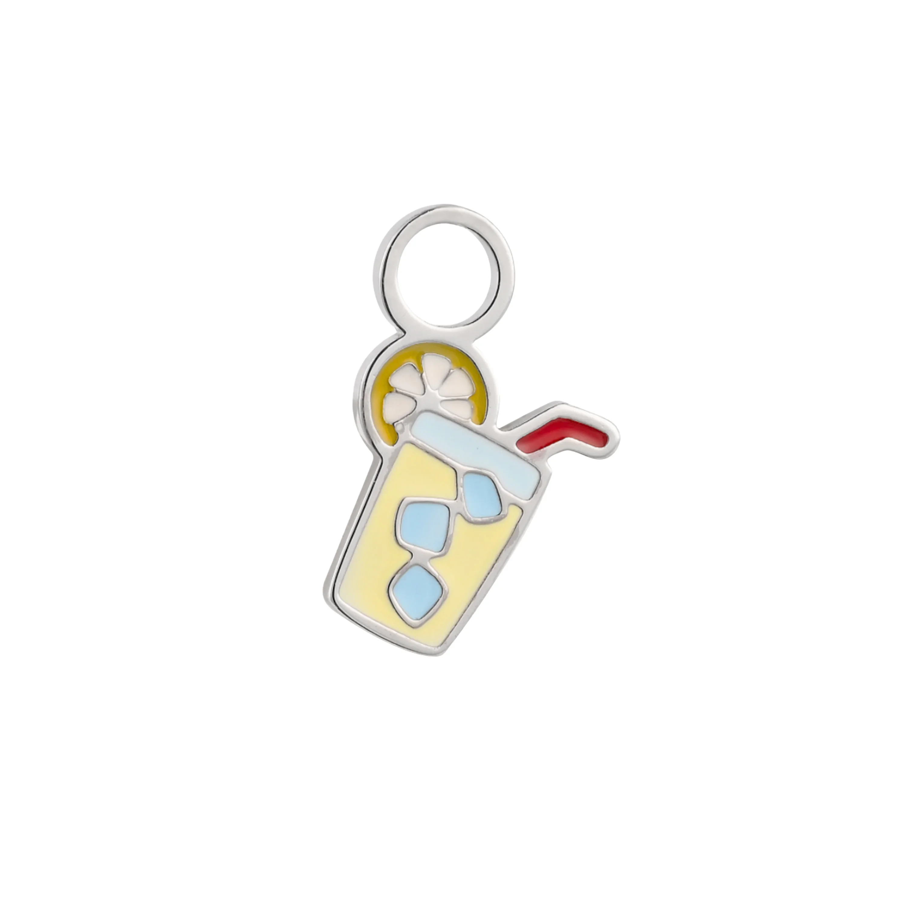 Lemonade Enamel Hoop Charm - Image 3