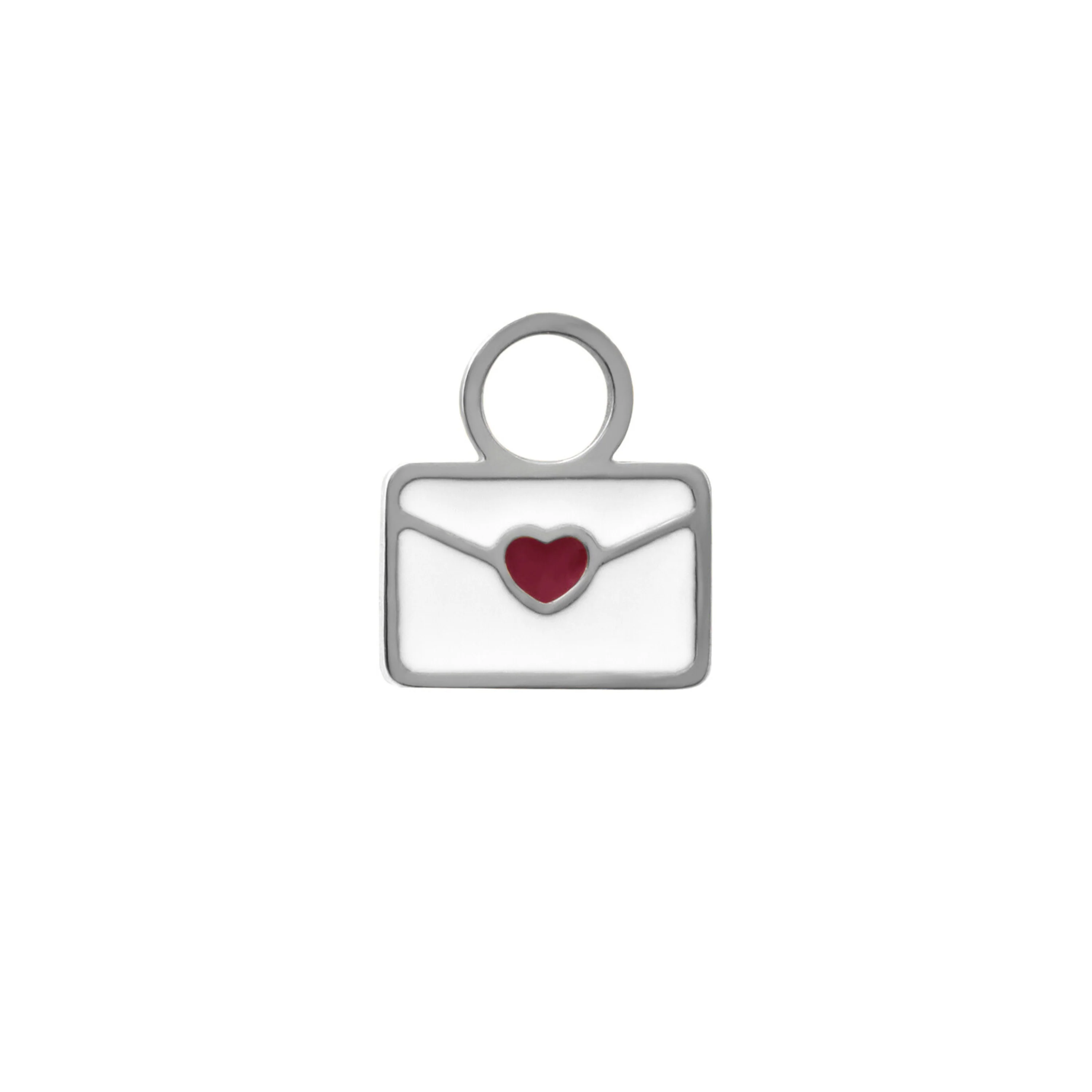 Love Letter Enamel Hoop Charm - Image 4