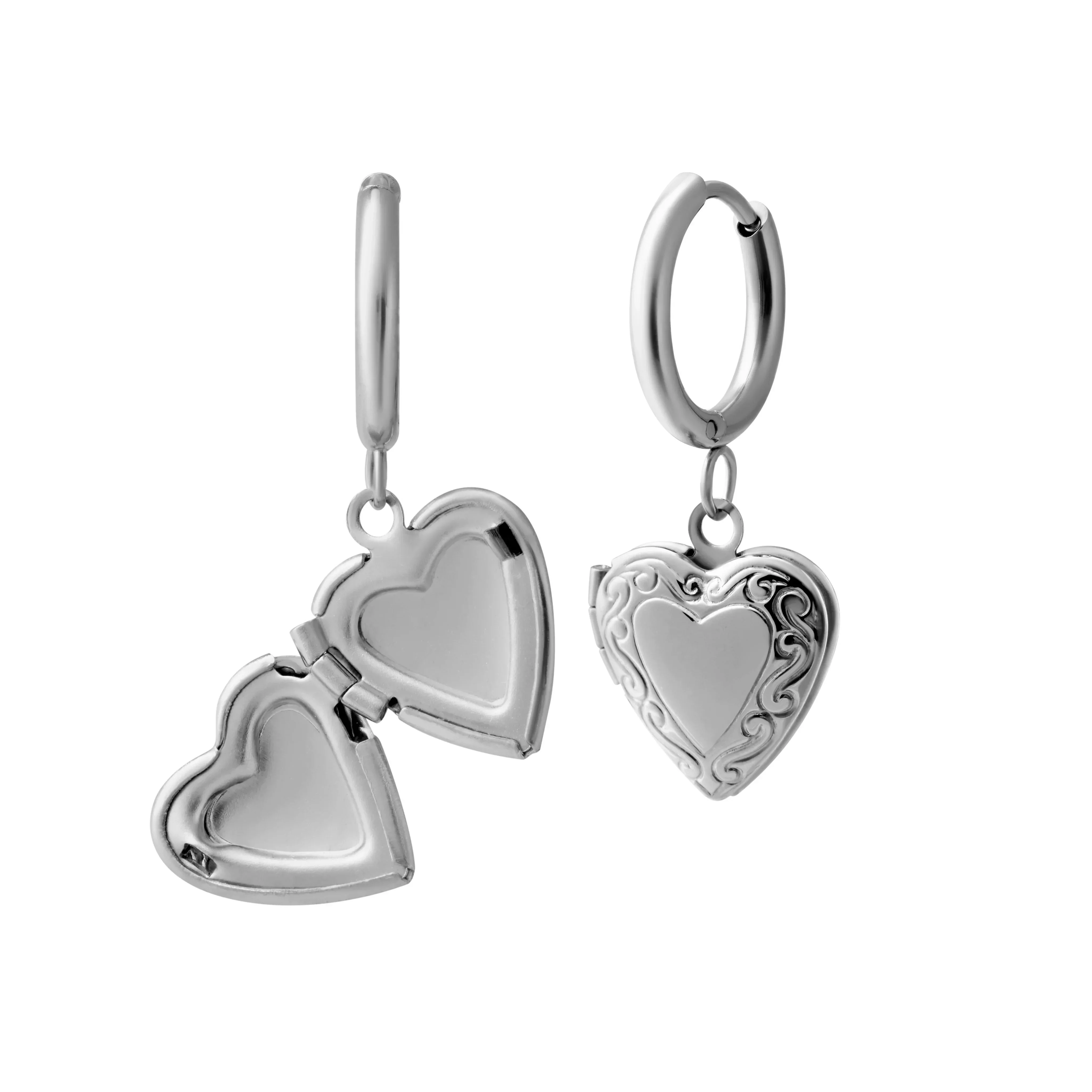 Love Letter Locket Hoops - Image 7