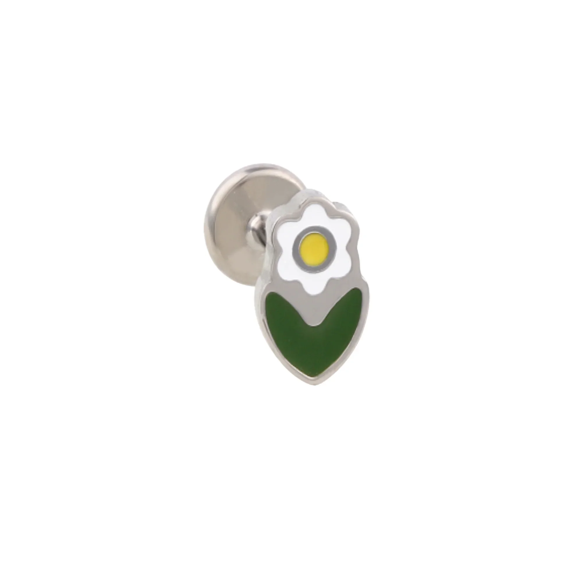 Marguerite Enamel Flat Back Stud - Image 6