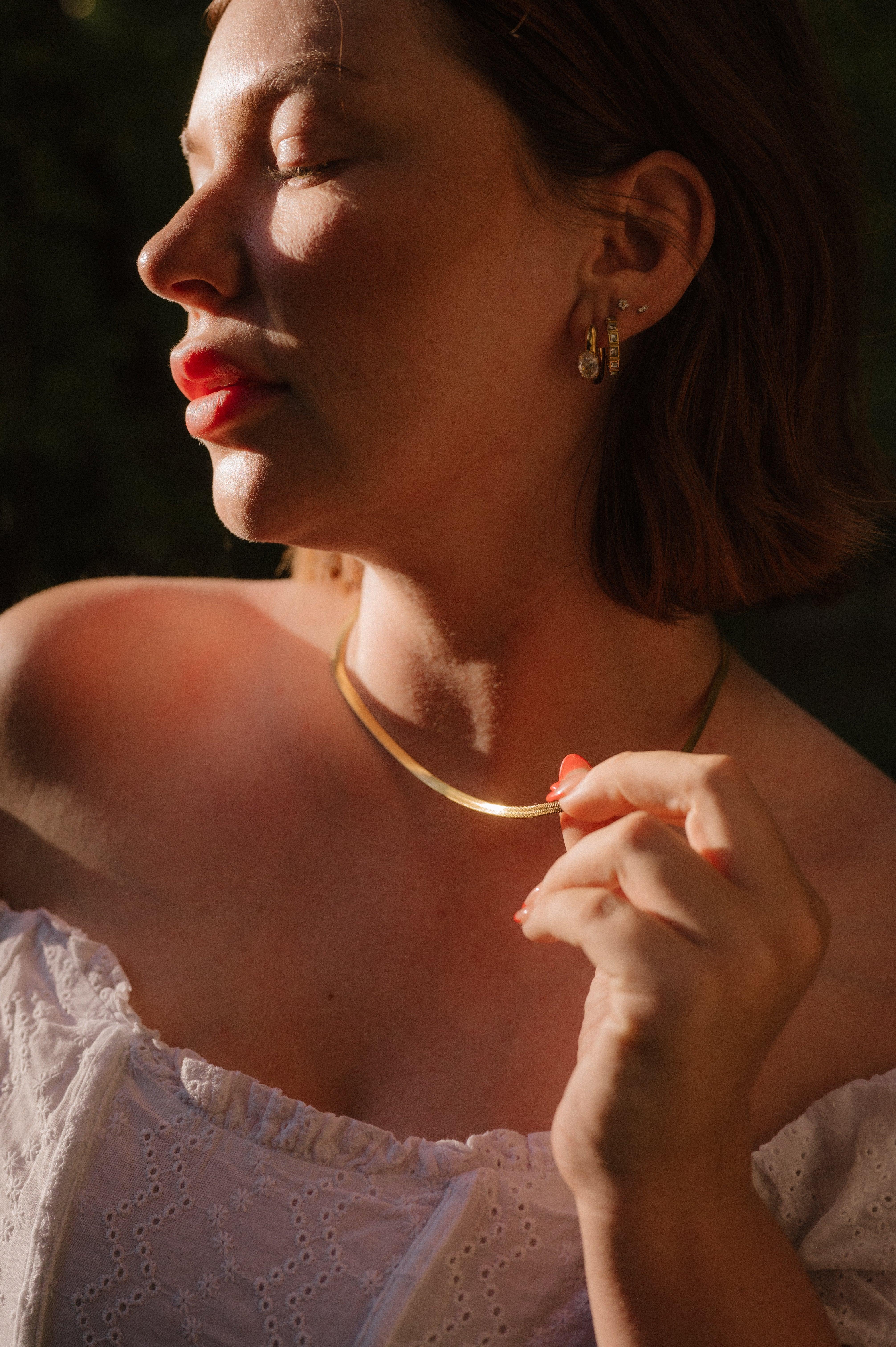 Melba Herringbone Necklace - Image 2