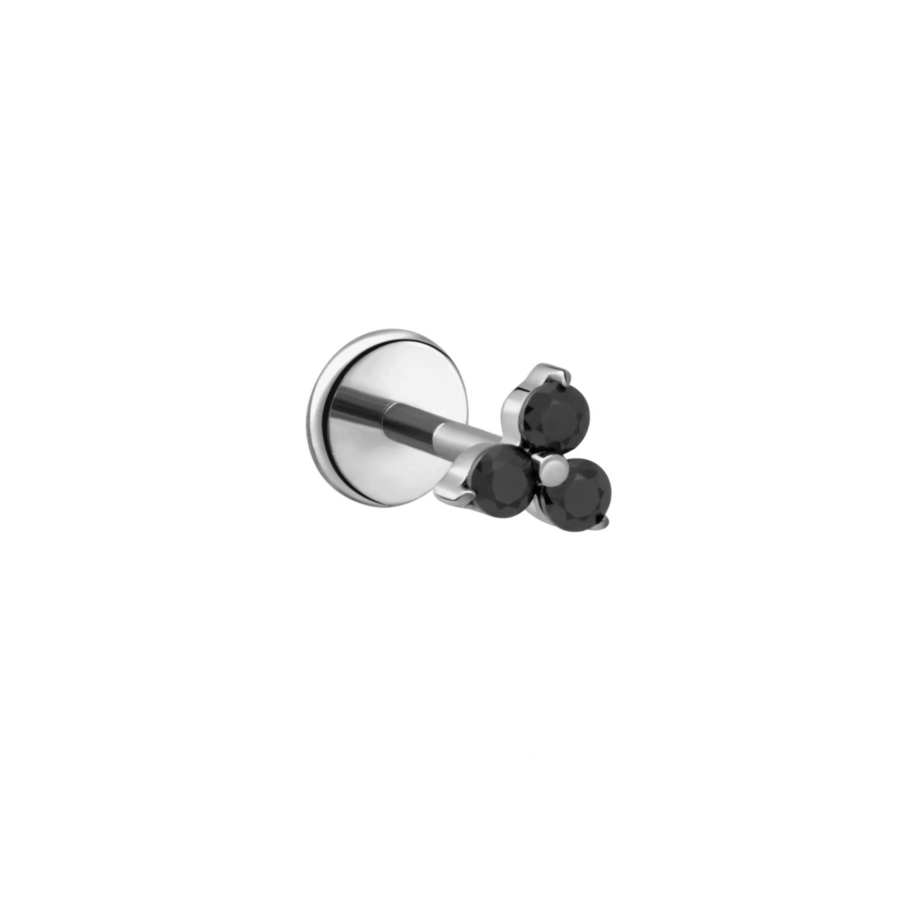 Micro Love Triangle Flat Back Stud - Onyx - Image 8
