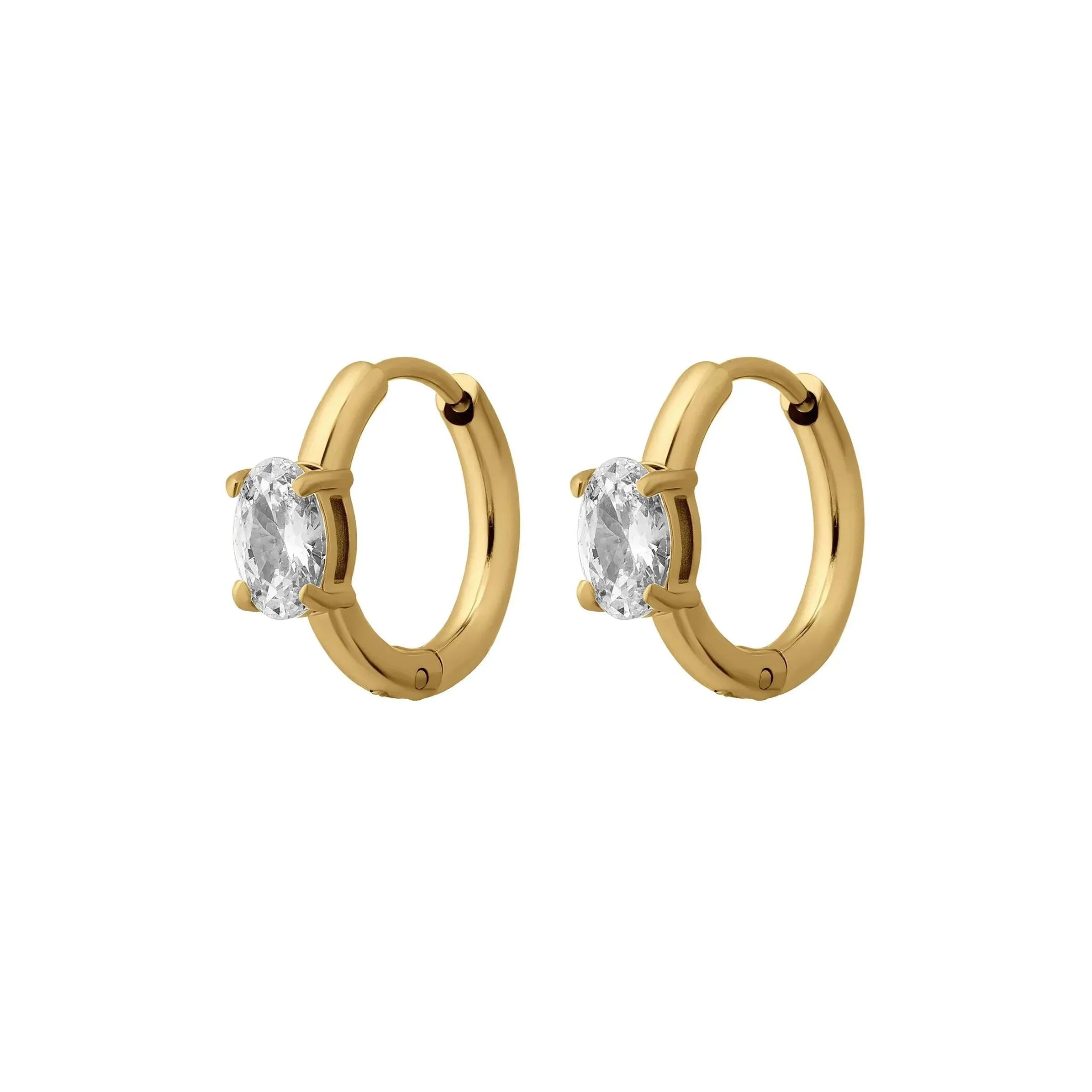 Mini Diamond Hoops
