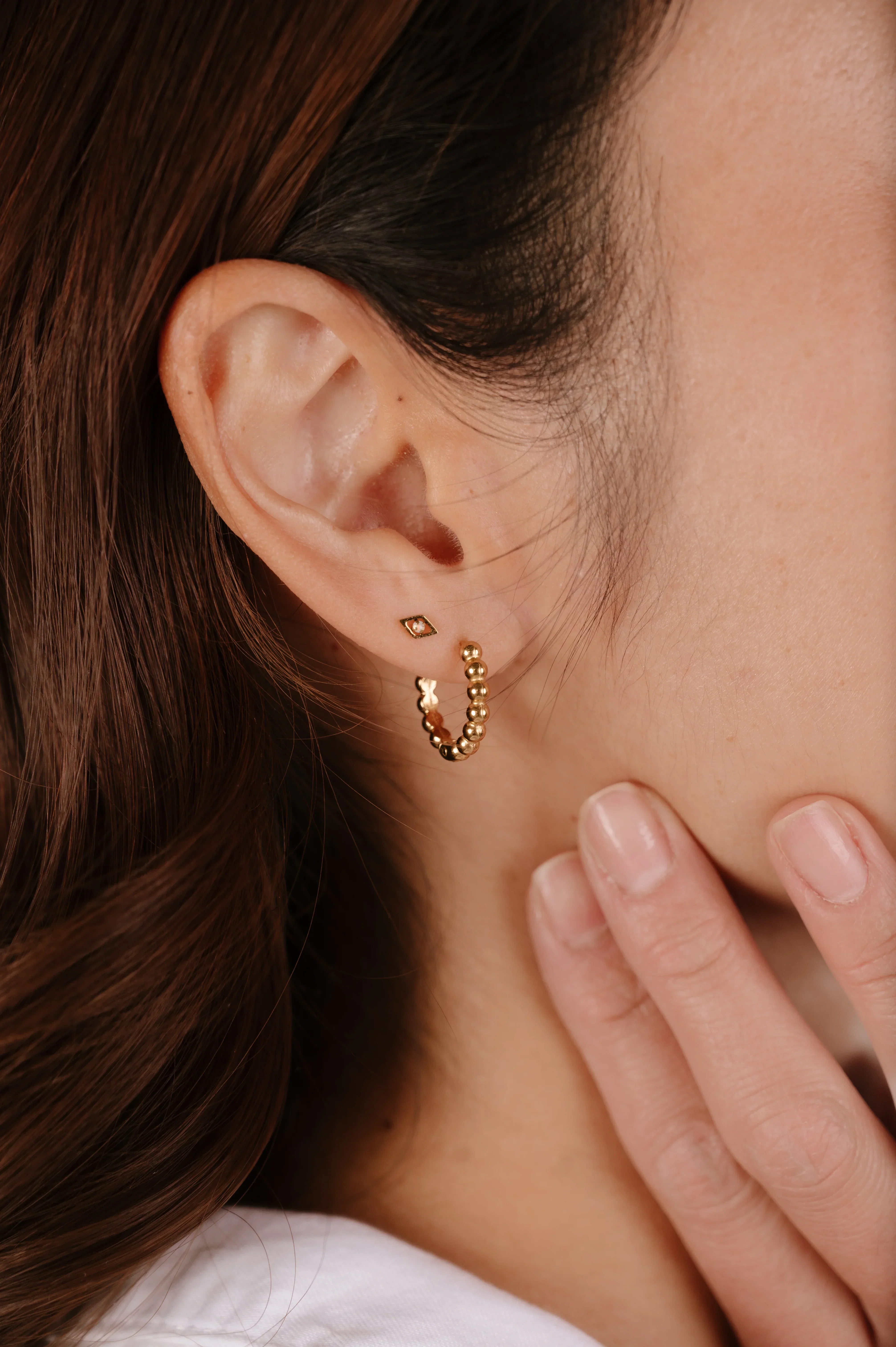 Mini Opal Hallmark Flat Back Stud - Image 3