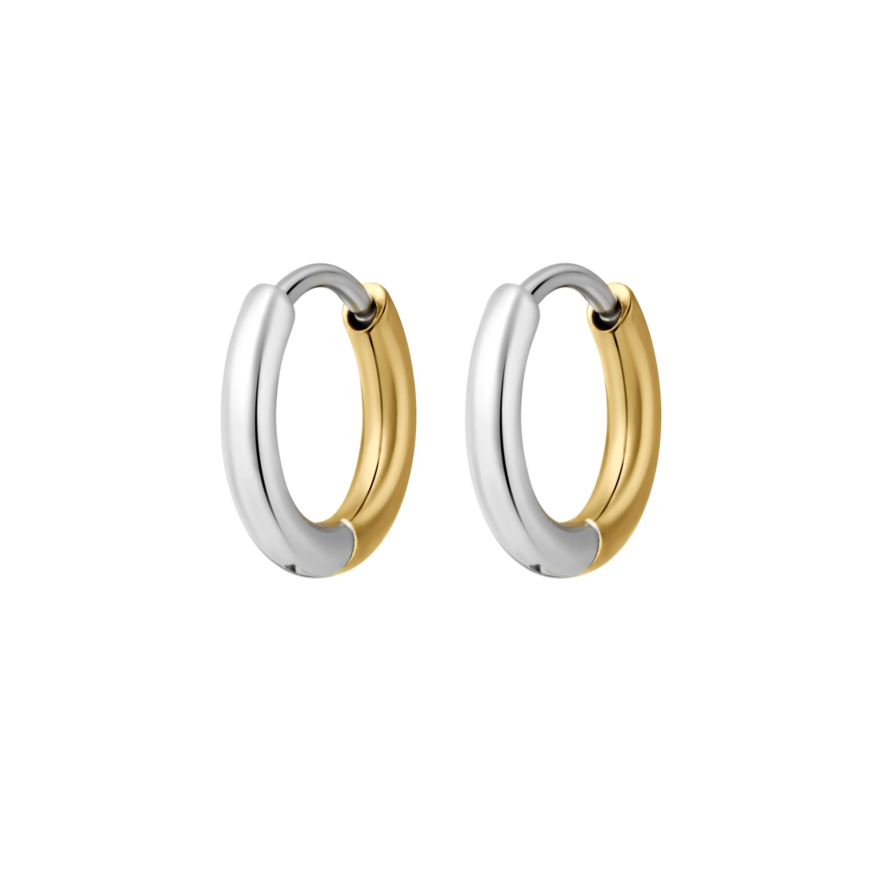 Mixed Metal Titanium Essential Hoops