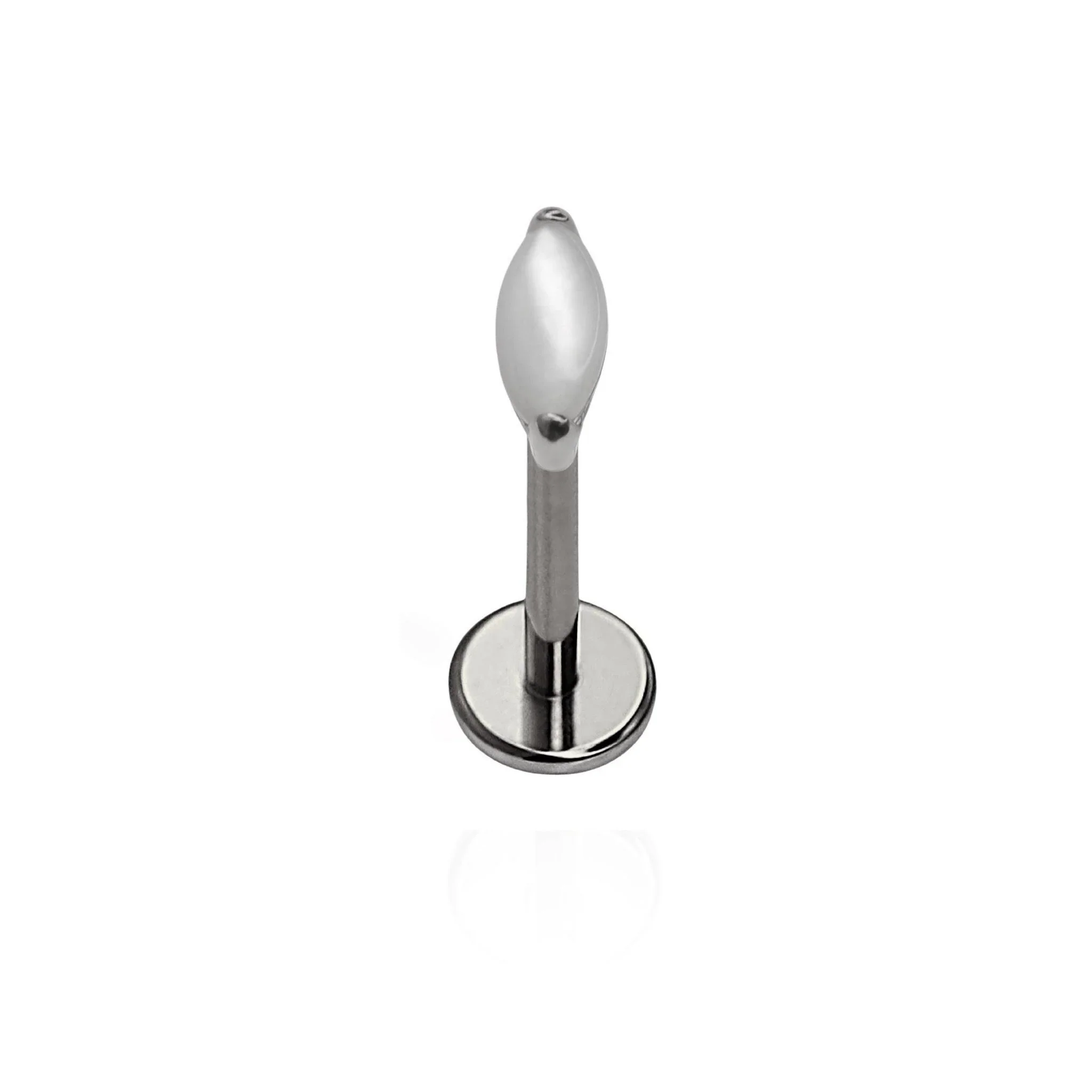 Moonstone Marquise Flat Back Stud - Image 6