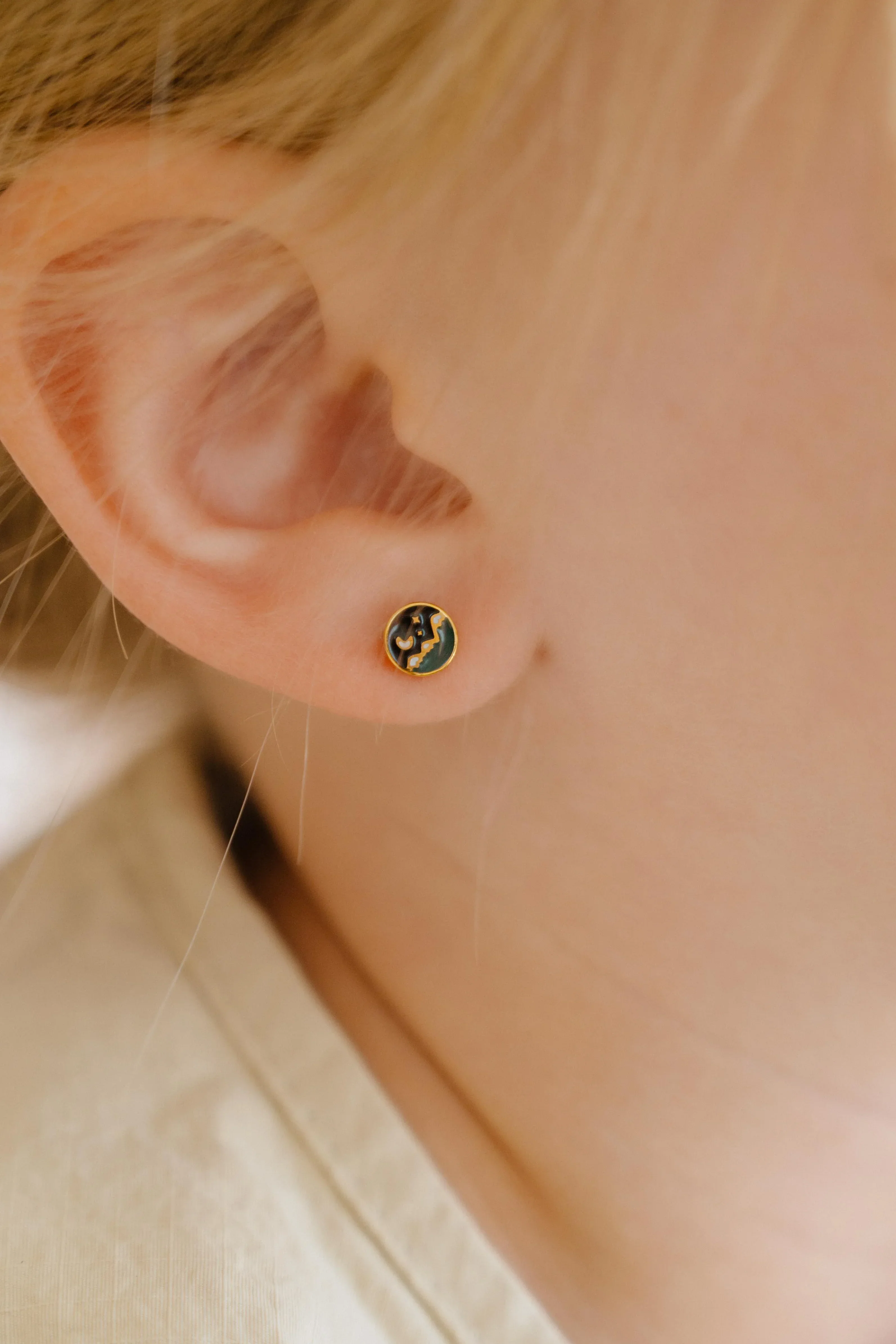 Night Sky Enamel Flat Back Stud - Image 3