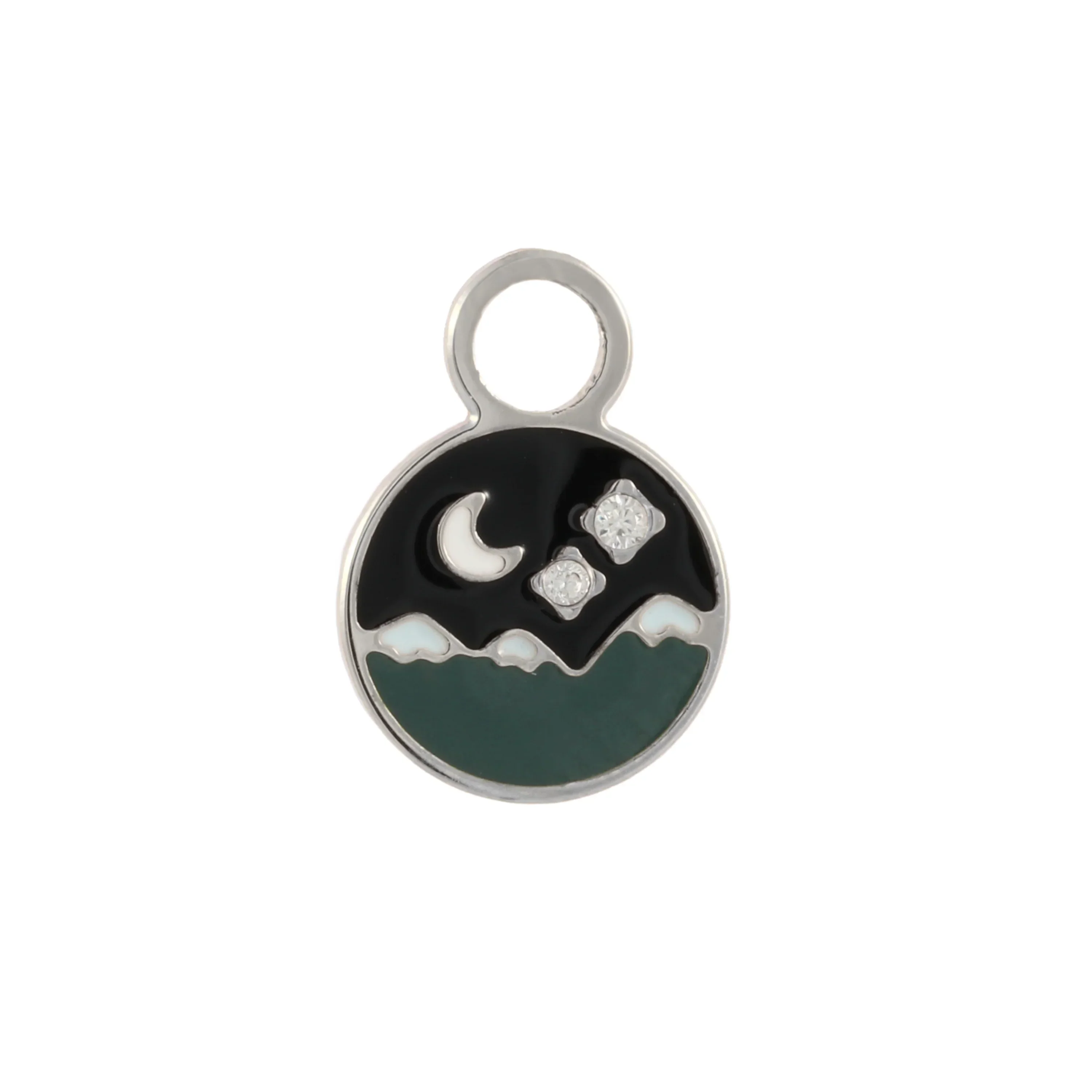 Night Sky Enamel Hoop Charm - Image 6