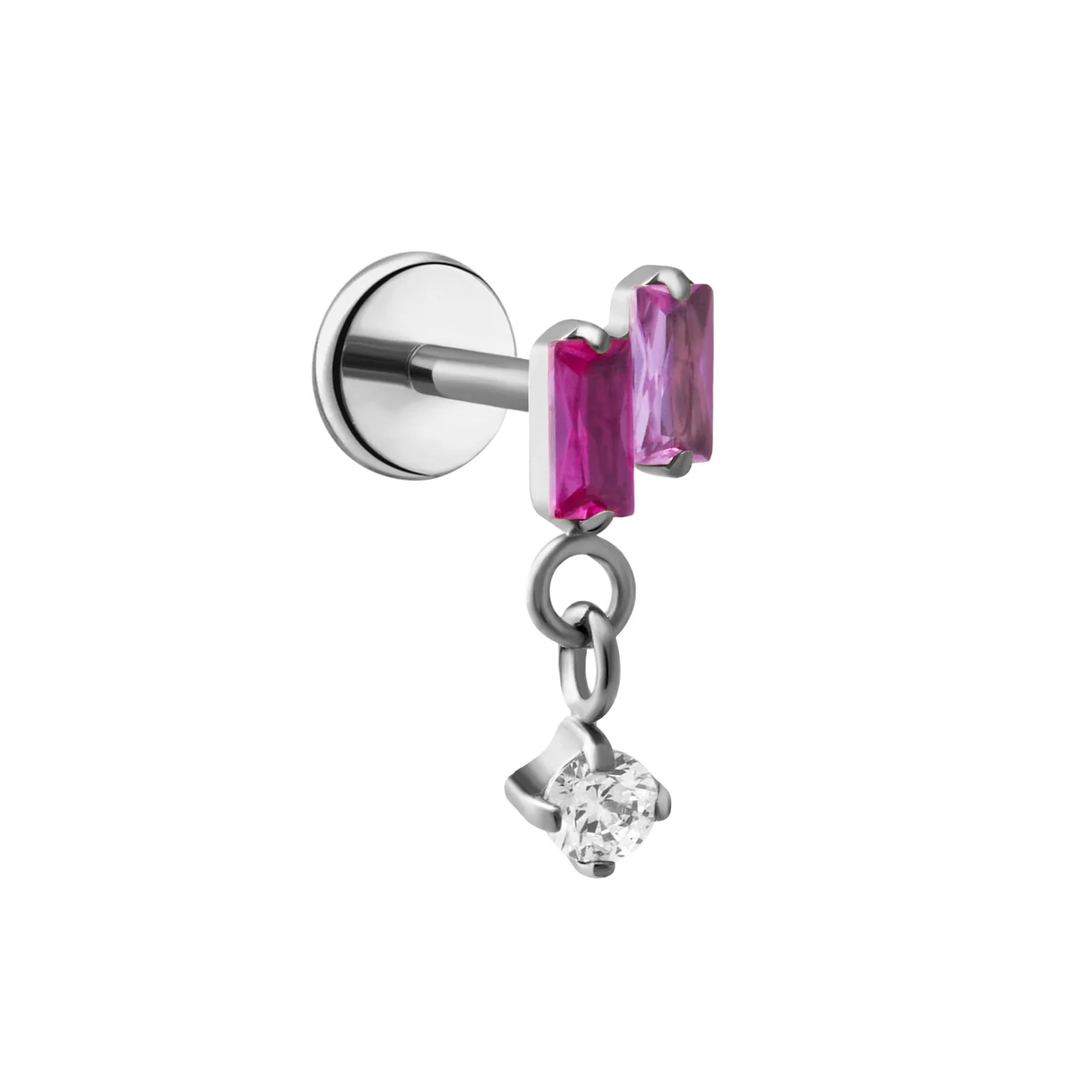Twin Flame Flat Back Stud - Image 4