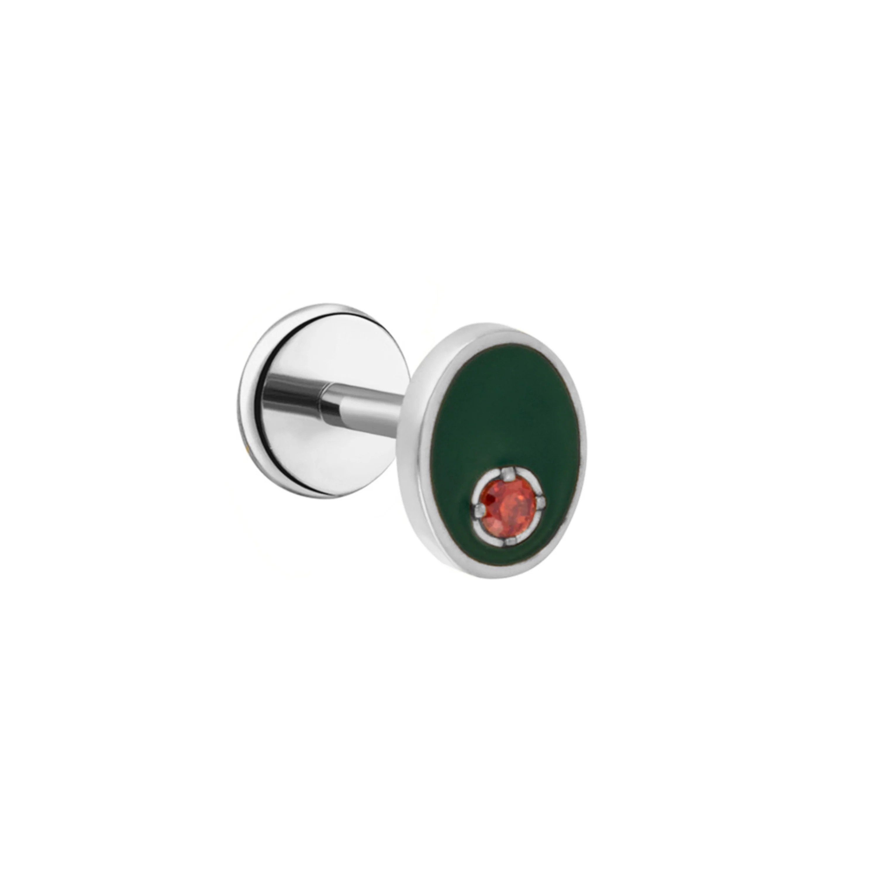 Olive Flat Back Stud - Image 8