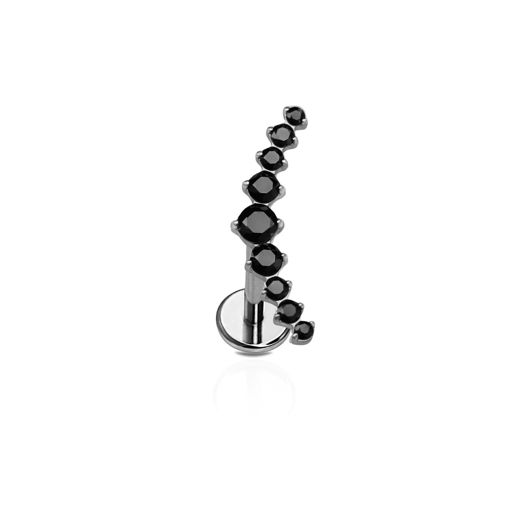 Onyx Ear Climber Flat Back Stud - Image 6