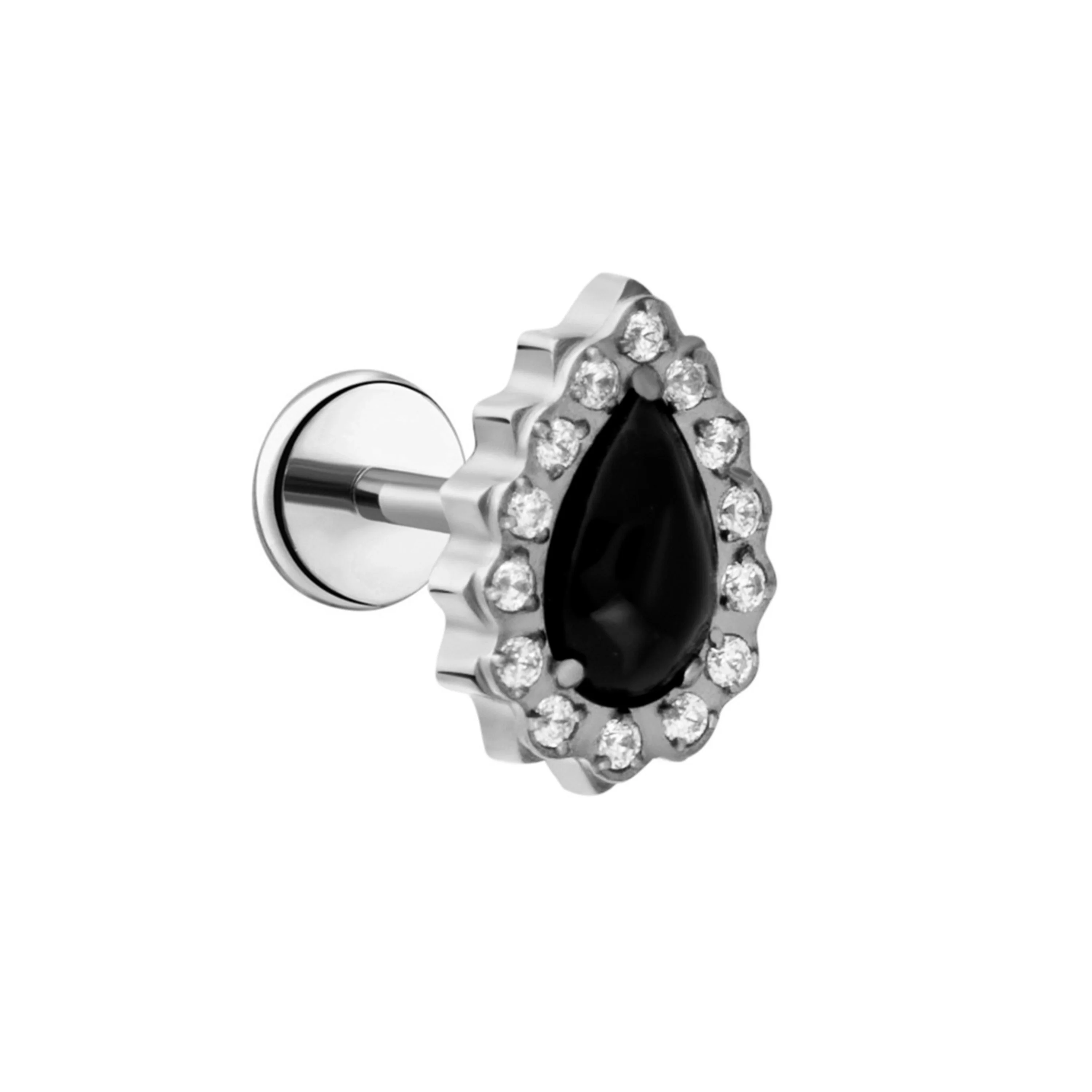 Onyx Halo Flat Back Stud - Image 9