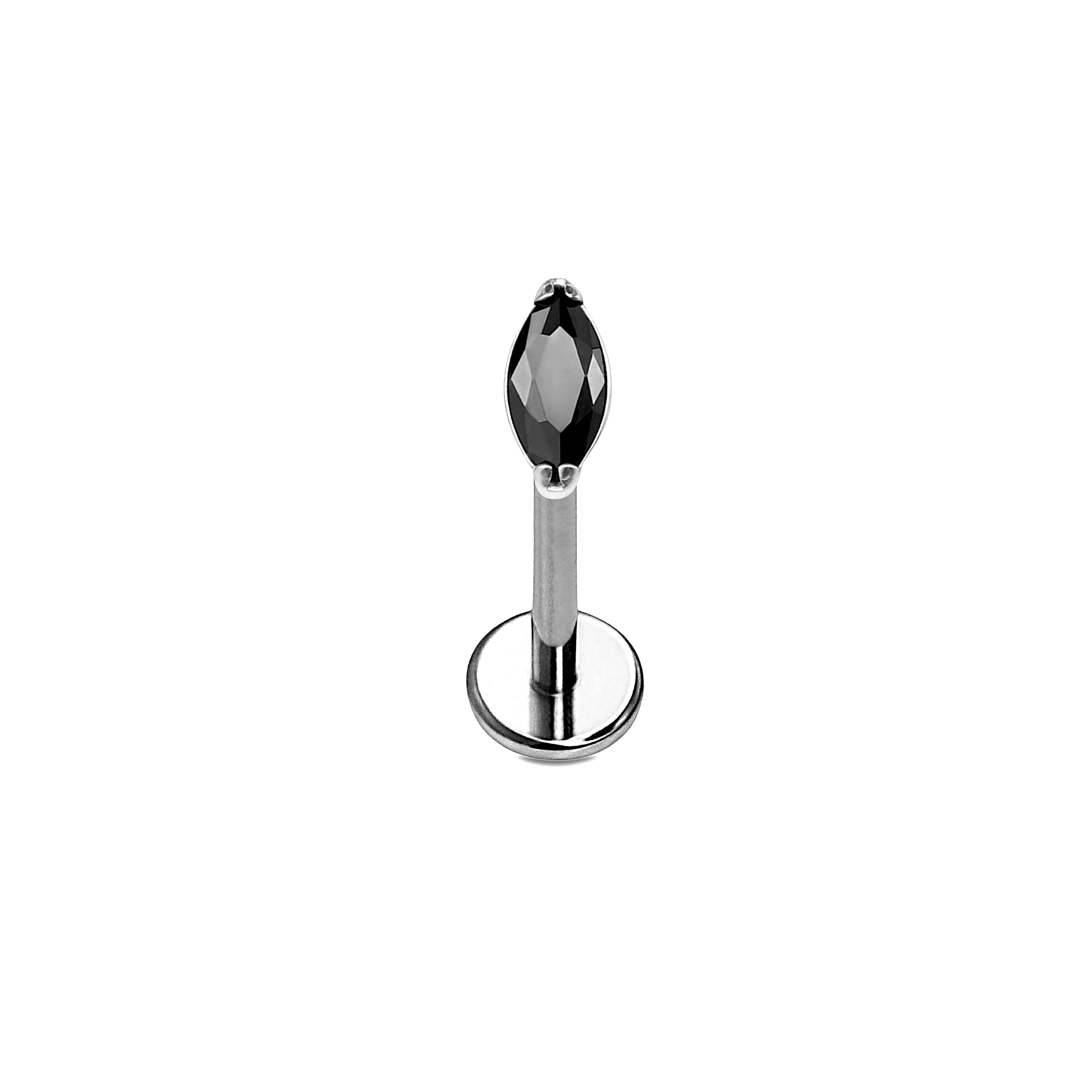 Onyx Marquise Flat Back Stud - Image 7