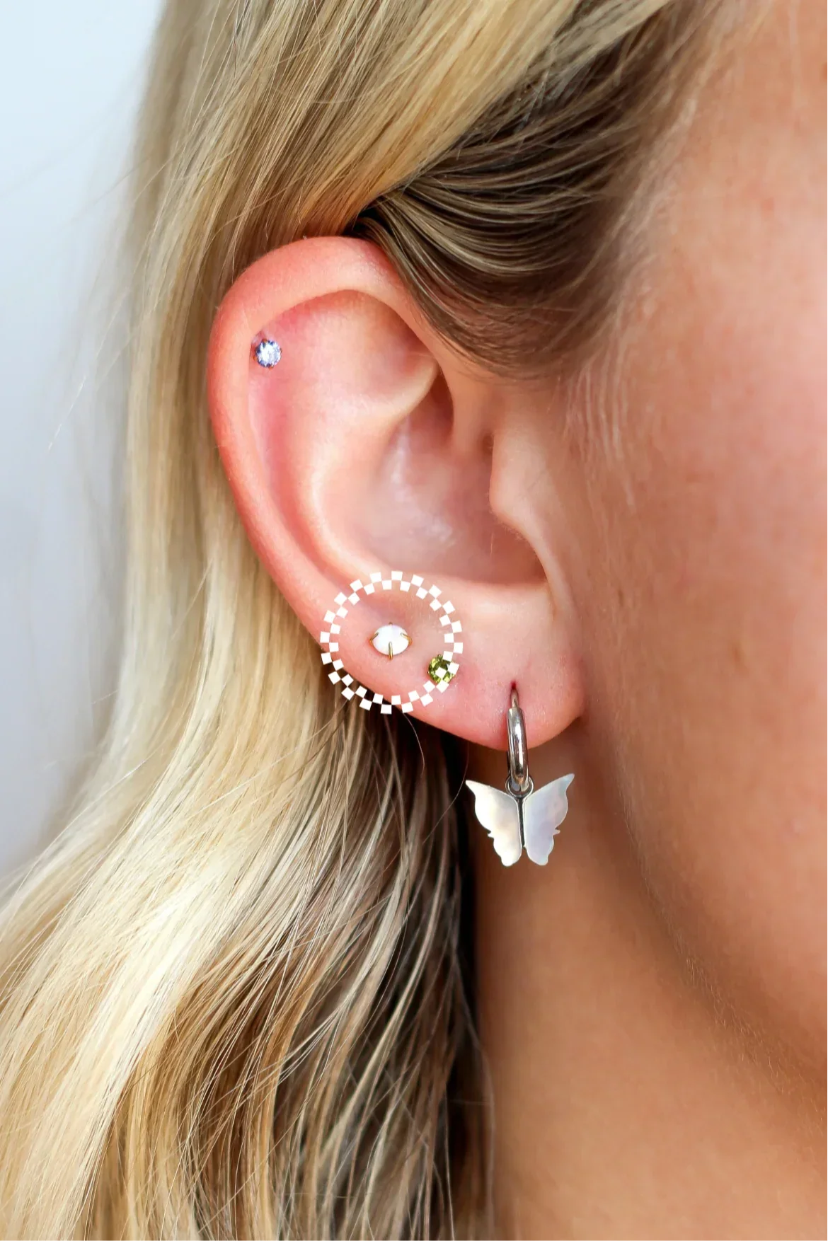 Opal 4mm Flat Back Stud - Image 2