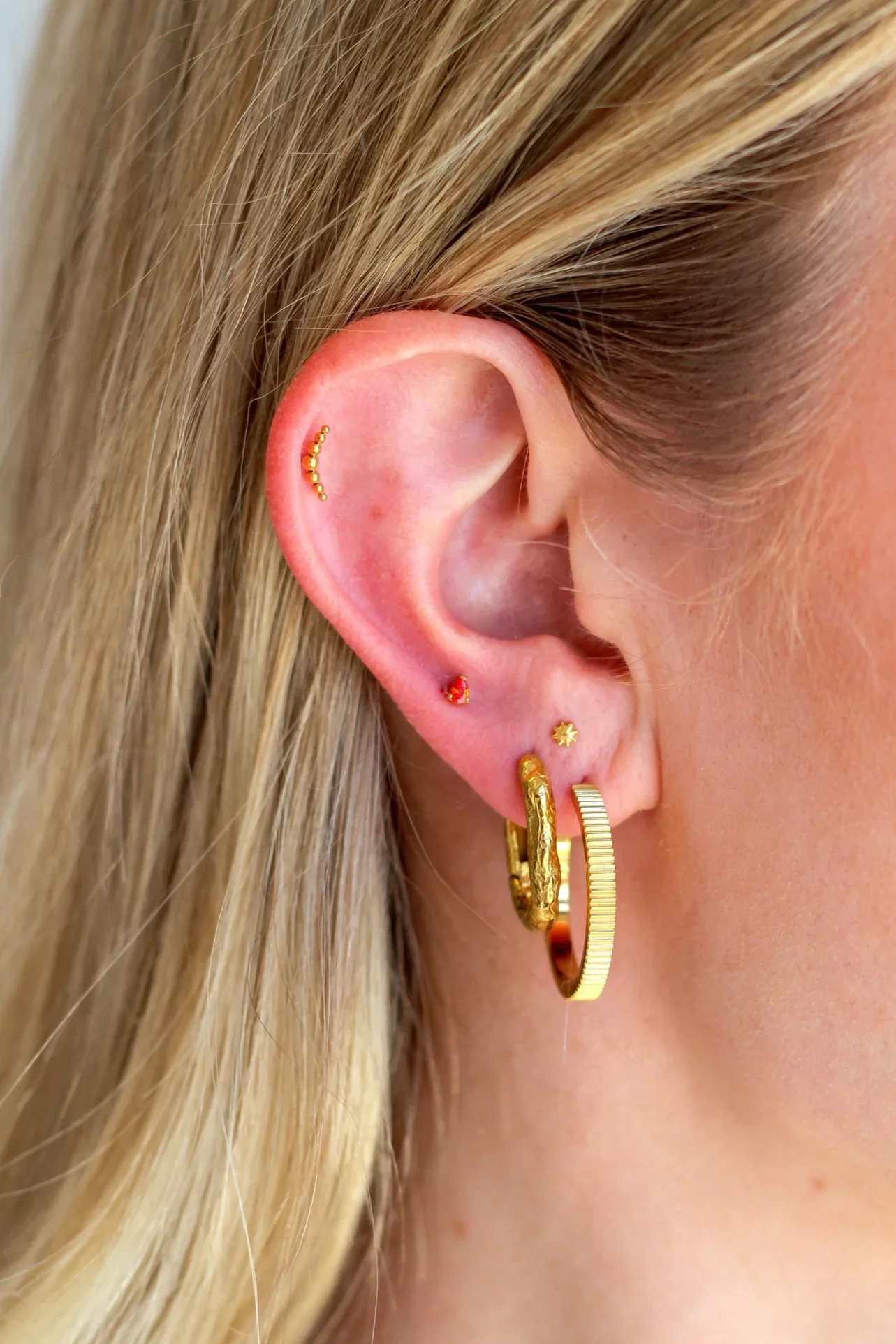 Orange Soda Drop Flat Back Stud - Image 3