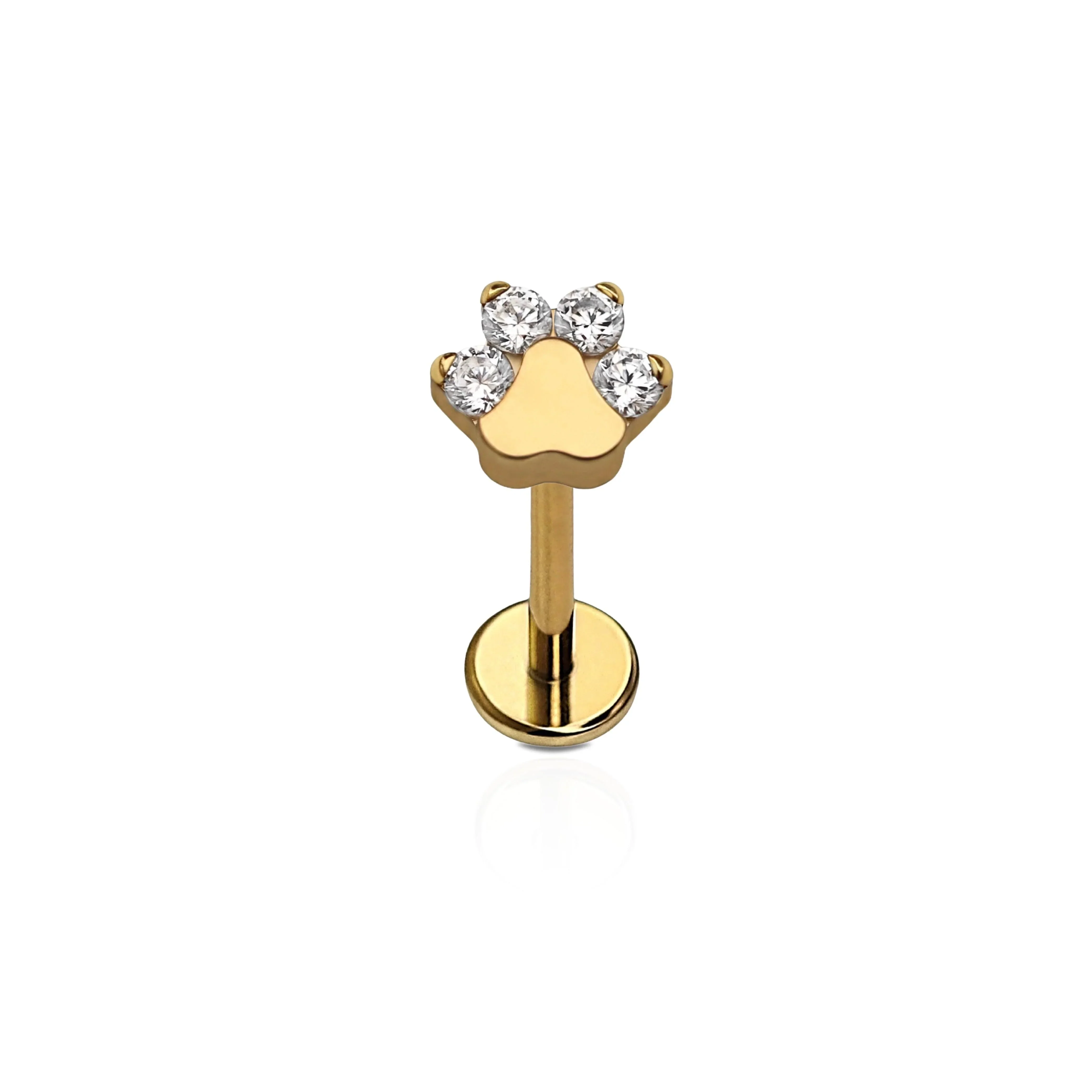 Paw Flat Back Stud