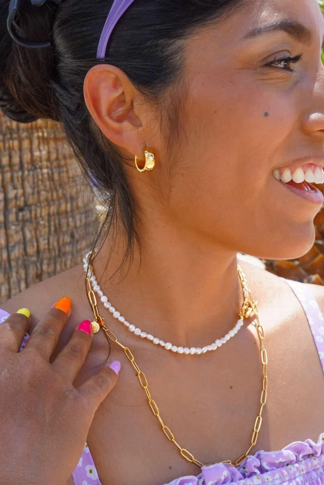 Pearl Choker Necklace - Image 4