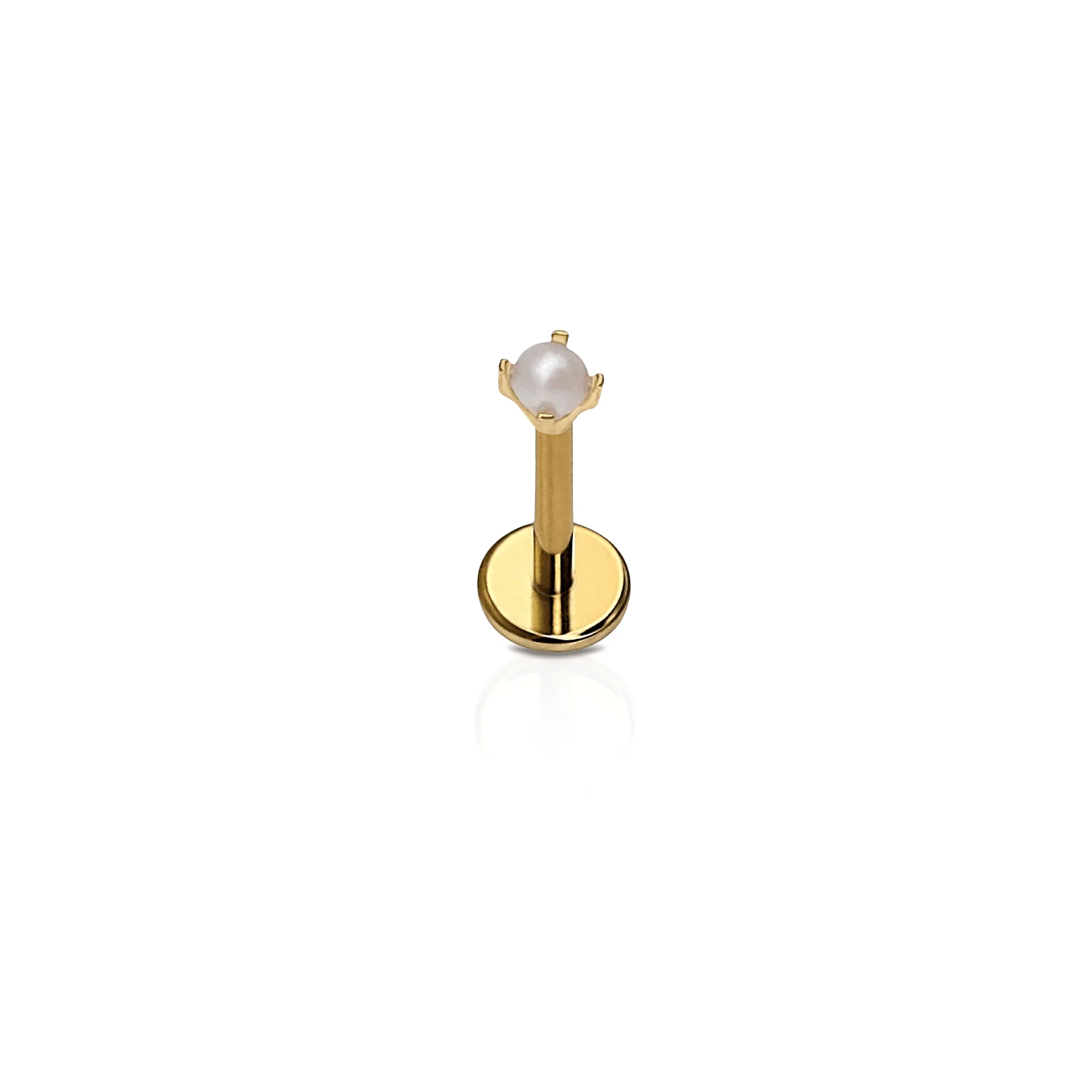 Micro Pearl Flat Back Stud