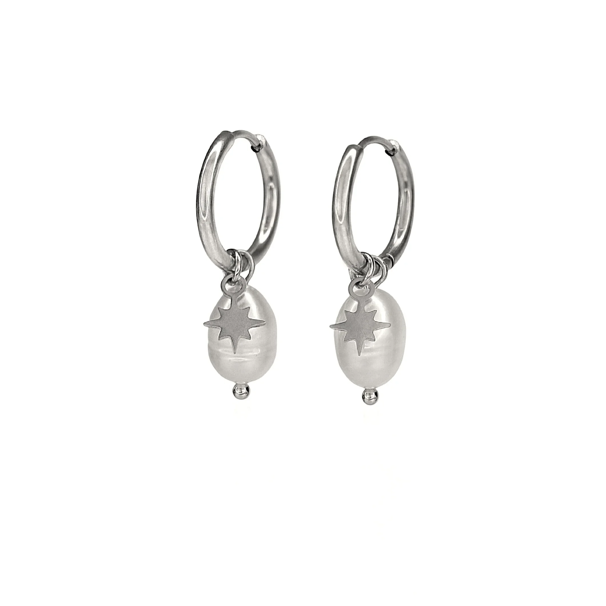 North Star Pearl Hoops - Image 2