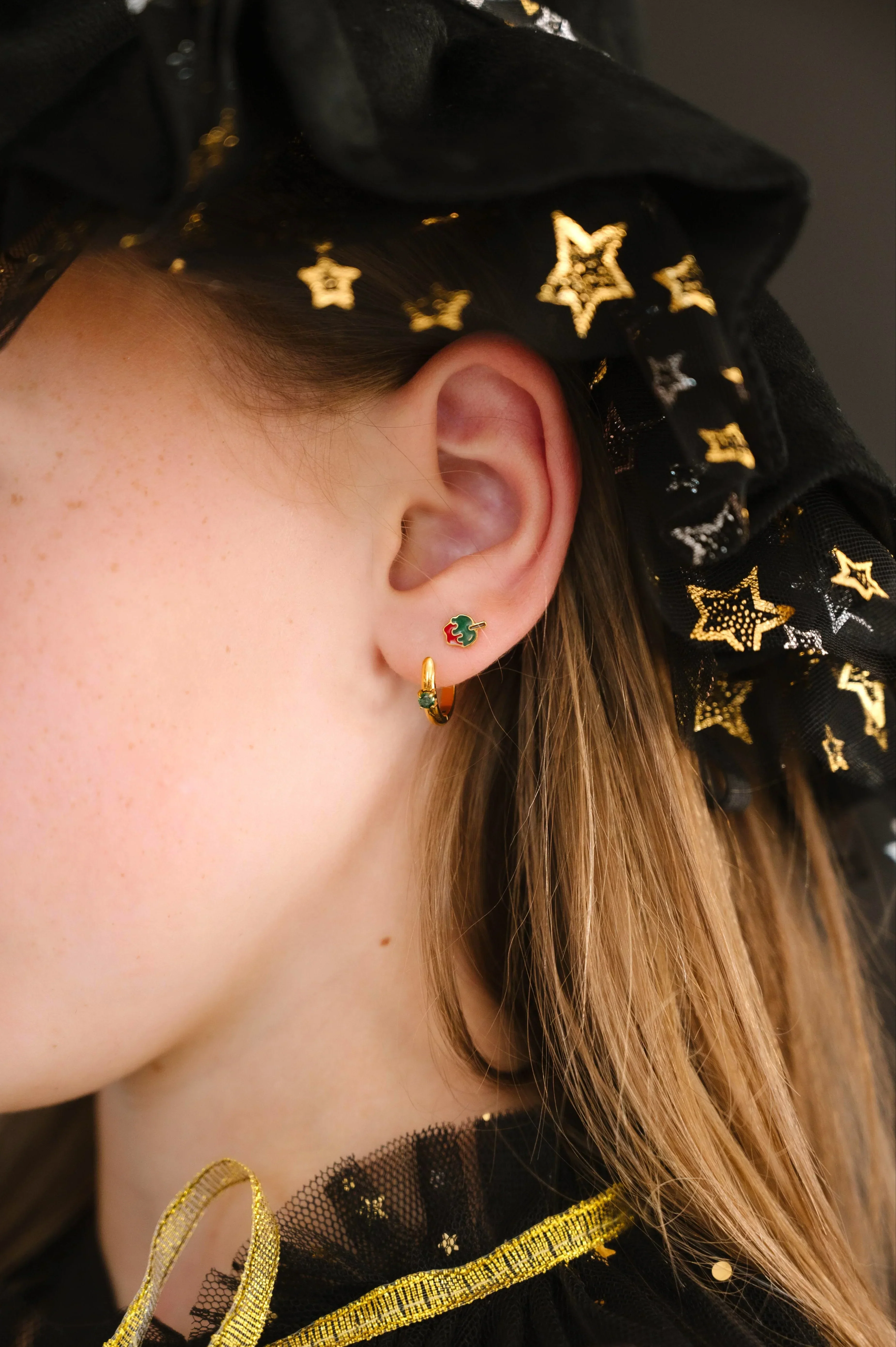 Poison Apple Enamel Flat Back Stud - Image 3