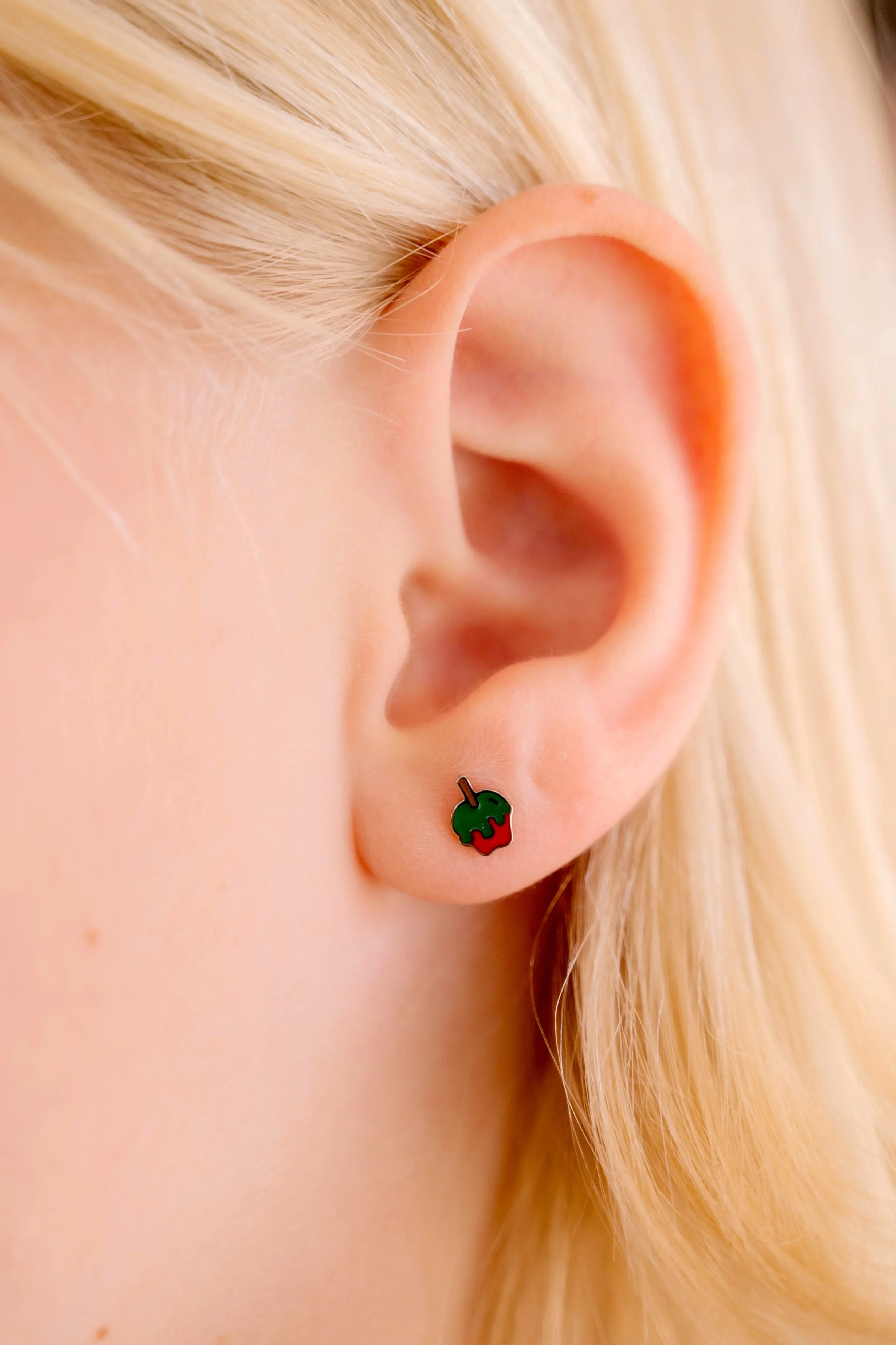Poison Apple Enamel Flat Back Stud - Image 4