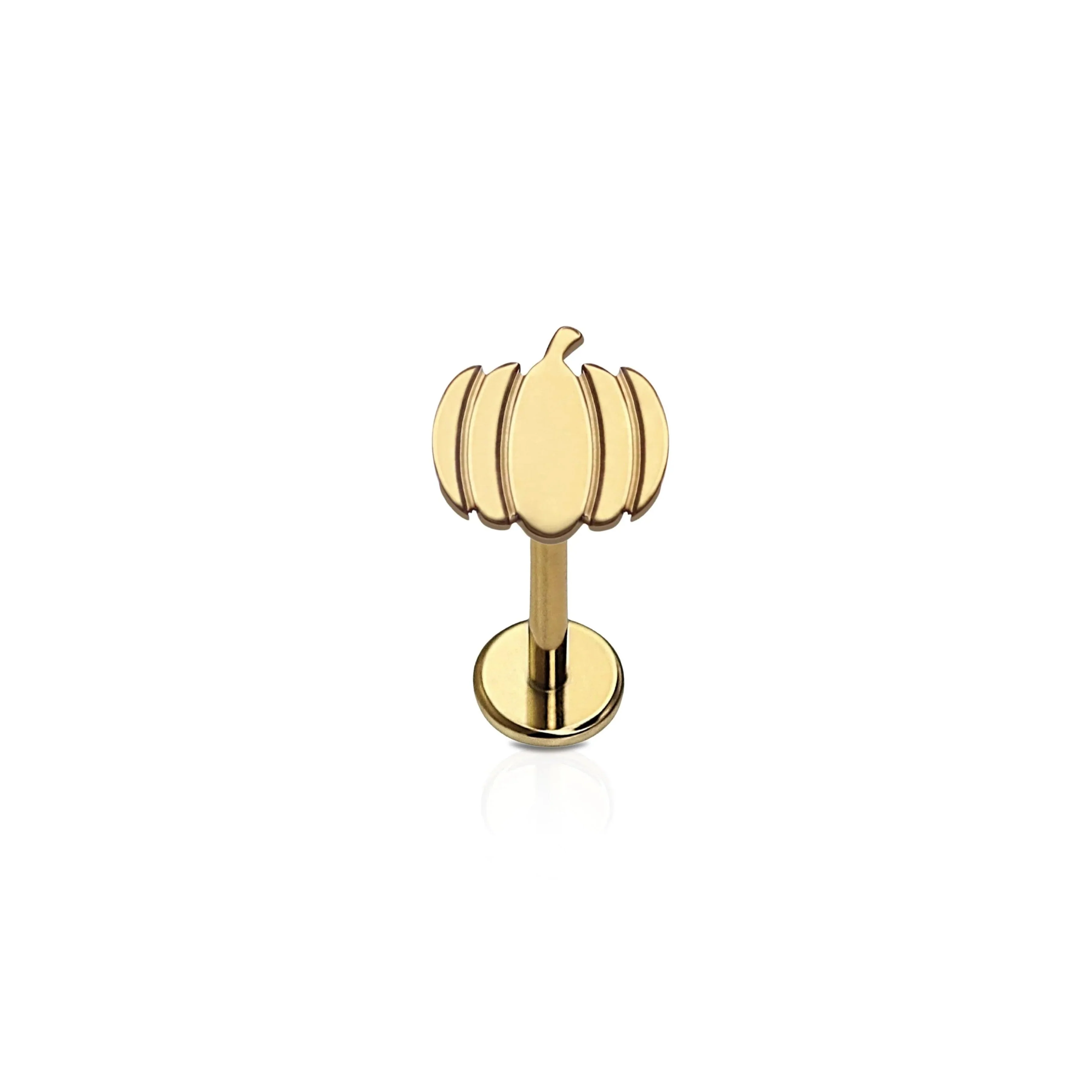 Pumpkin Flat Back Stud