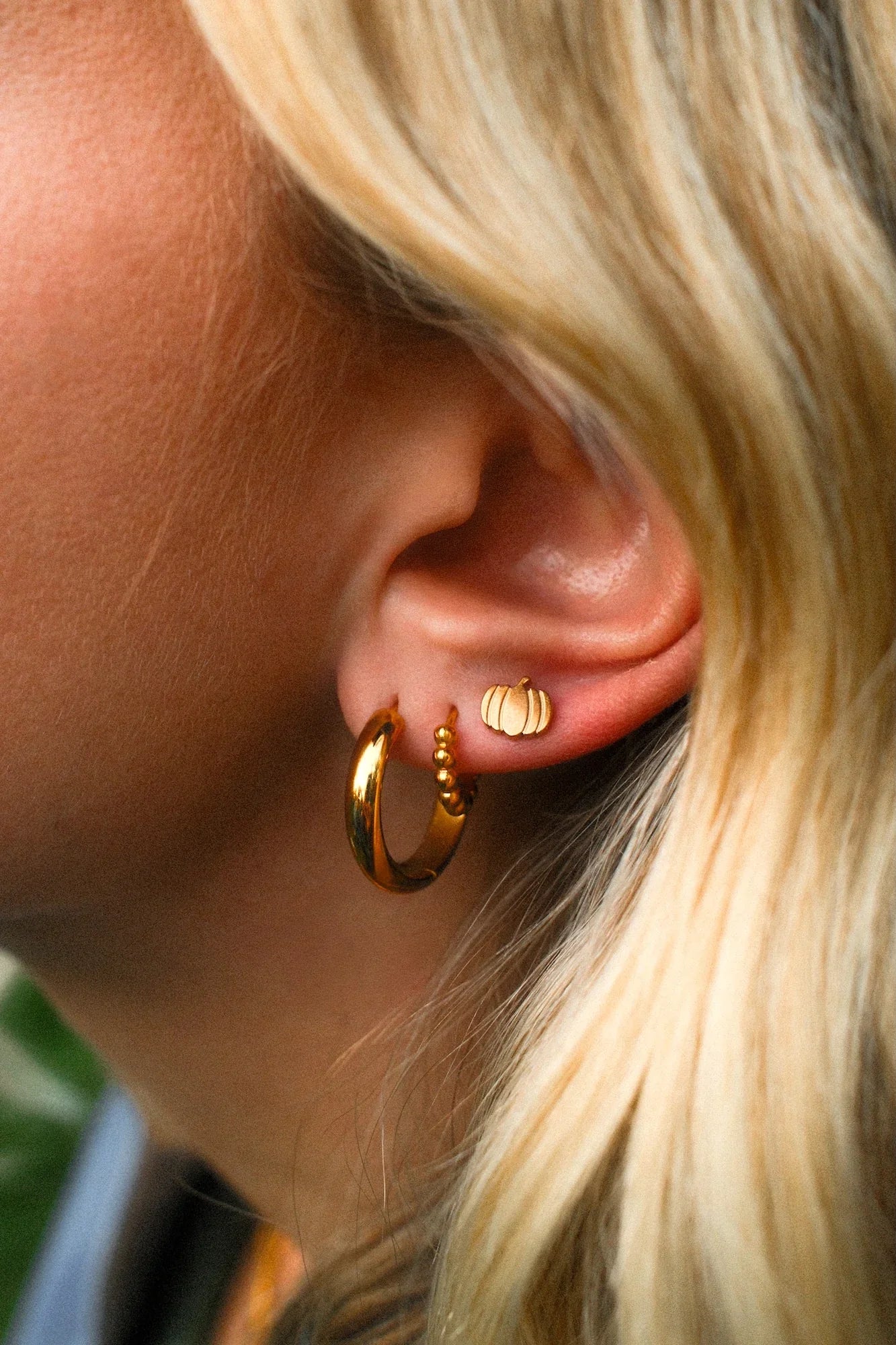 Pumpkin Flat Back Stud - Image 2