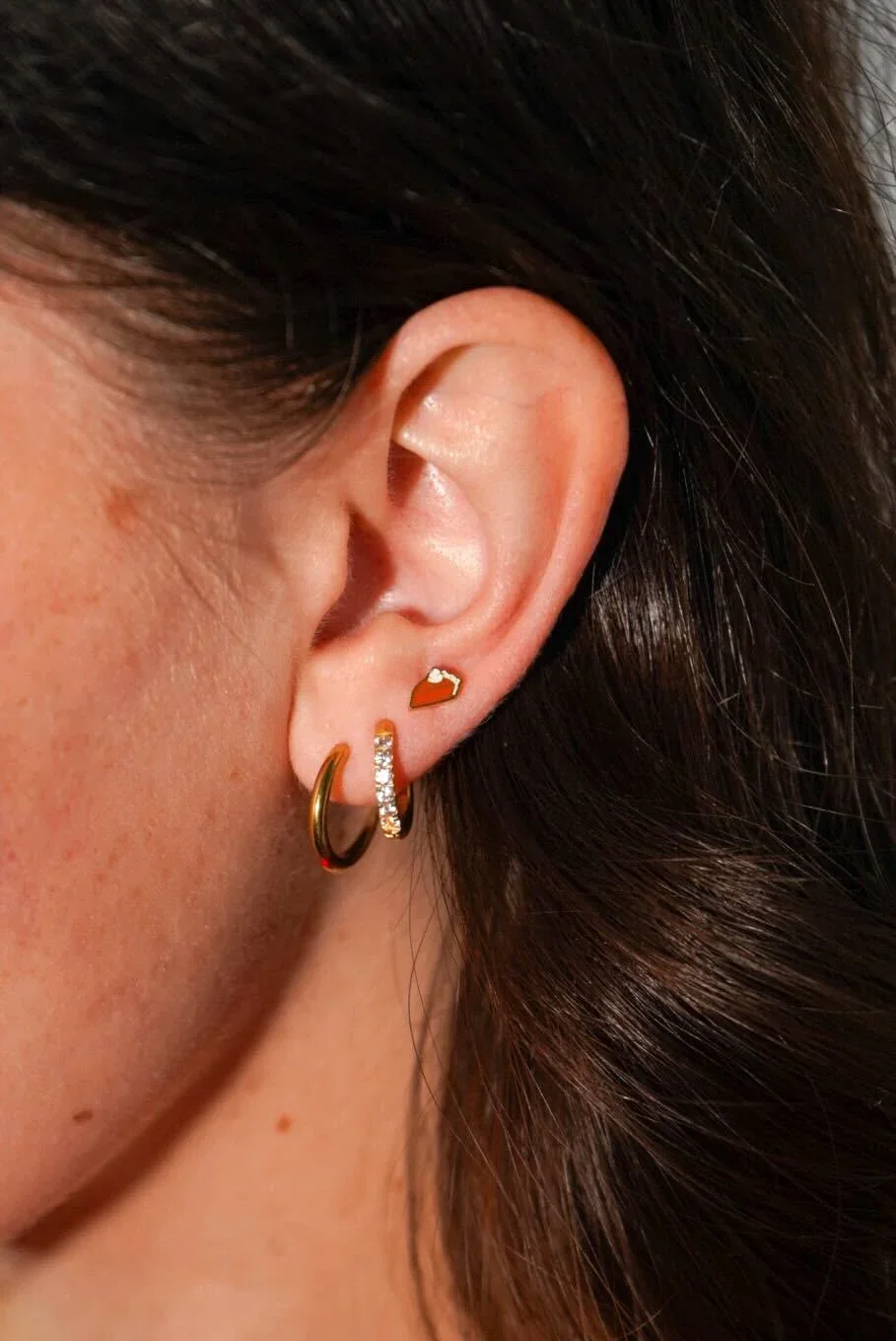 Pumpkin Pie Enamel Flat Back Stud - Image 4
