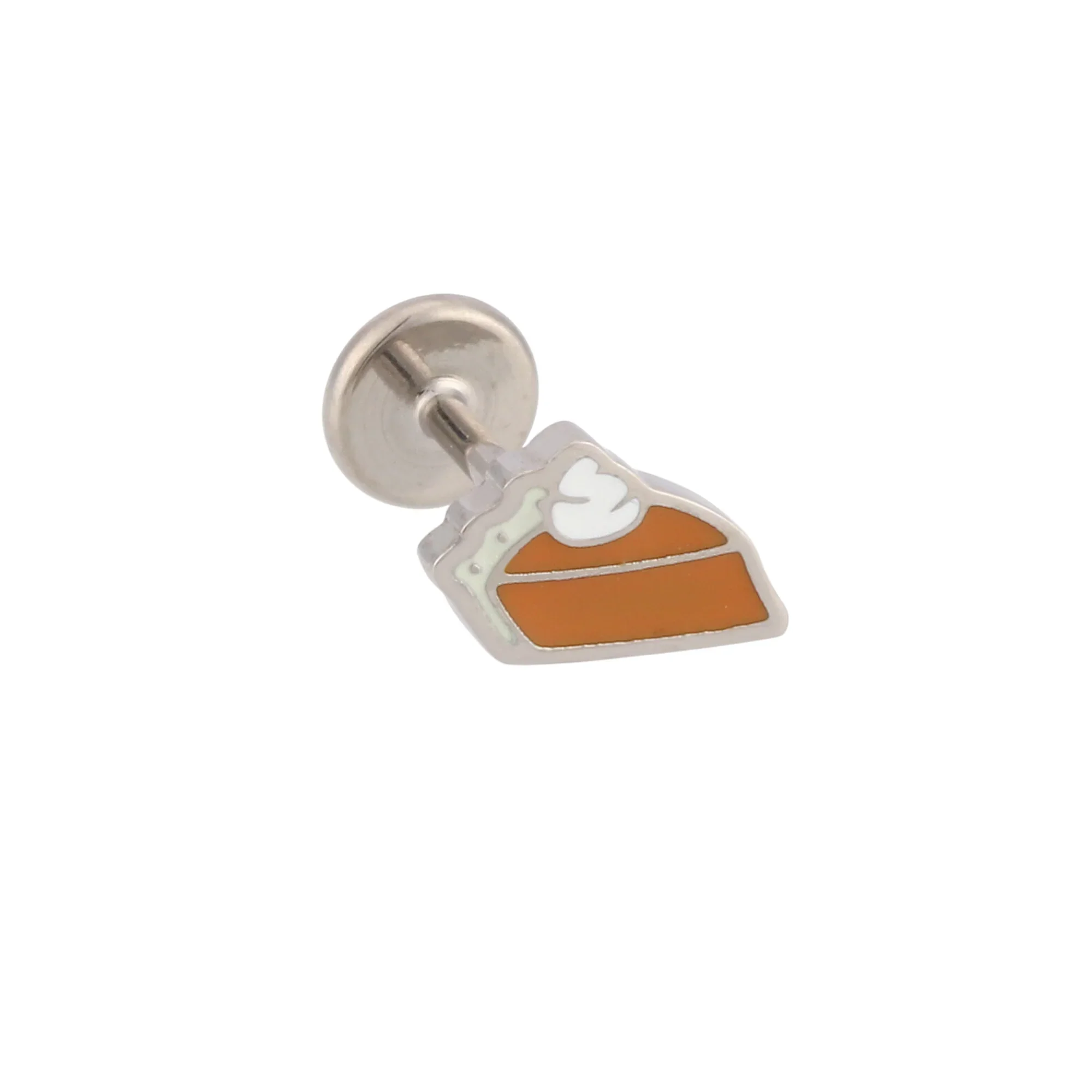 Pumpkin Pie Enamel Flat Back Stud - Image 5