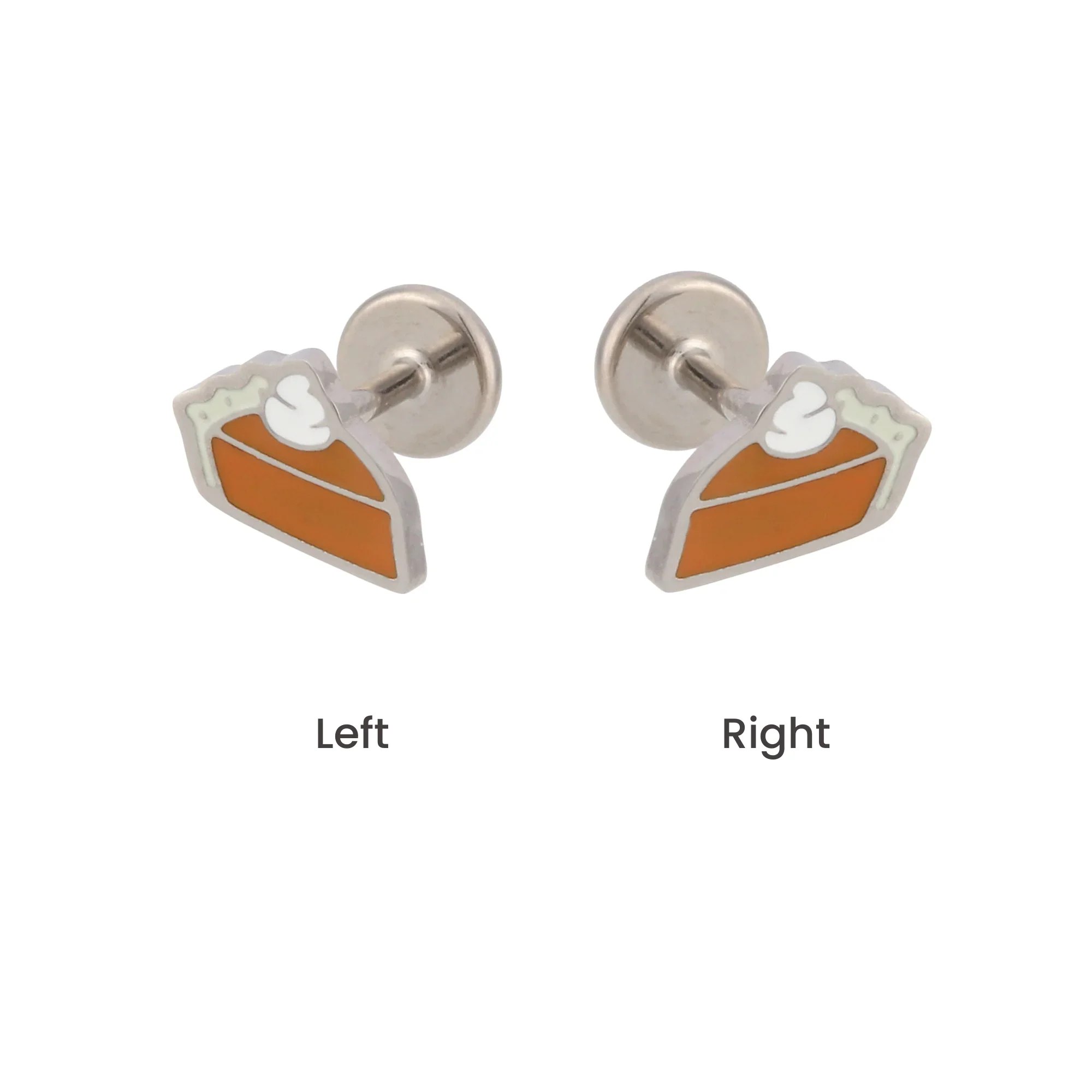 Pumpkin Pie Enamel Flat Back Stud - Image 6