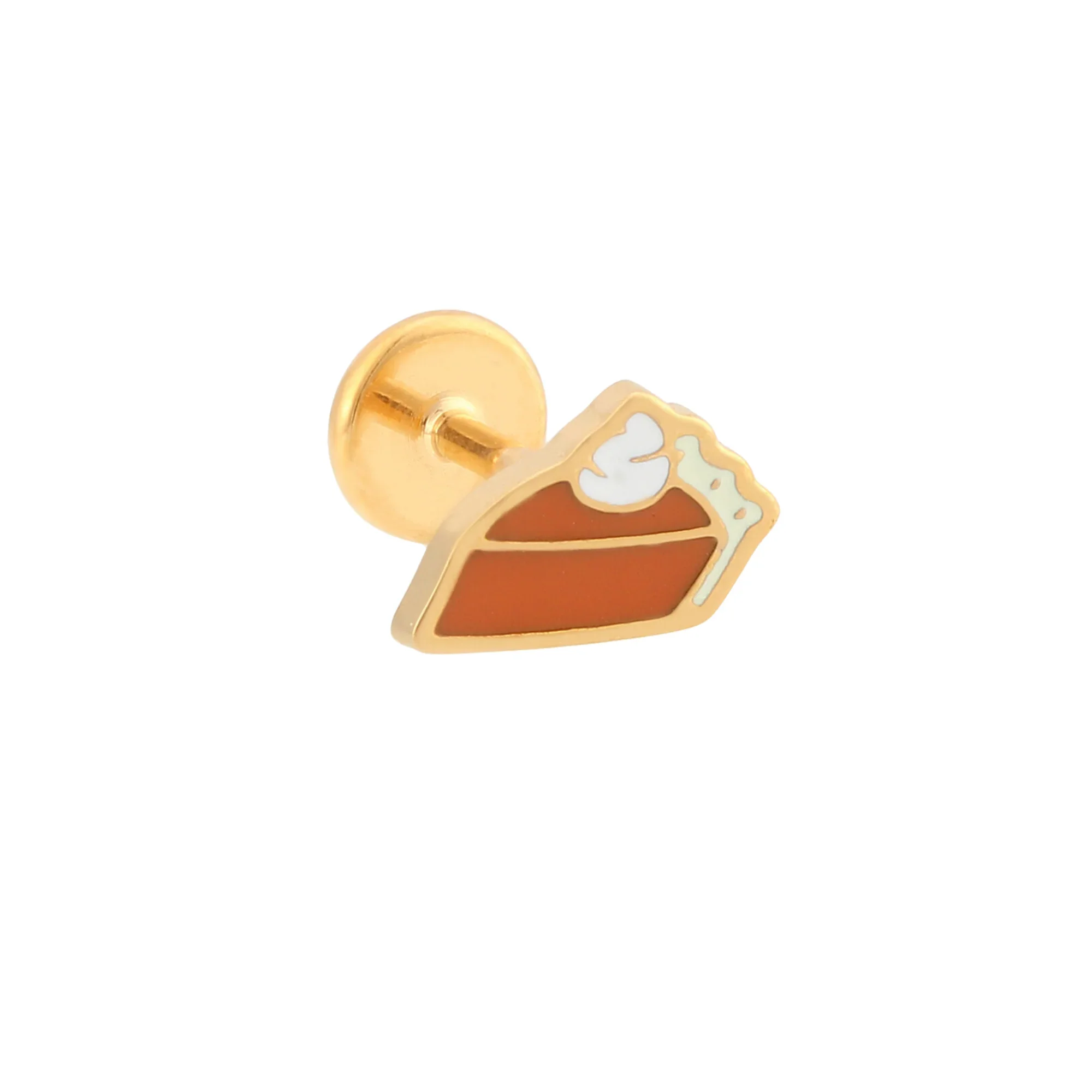Pumpkin Pie Enamel Flat Back Stud - Image 9