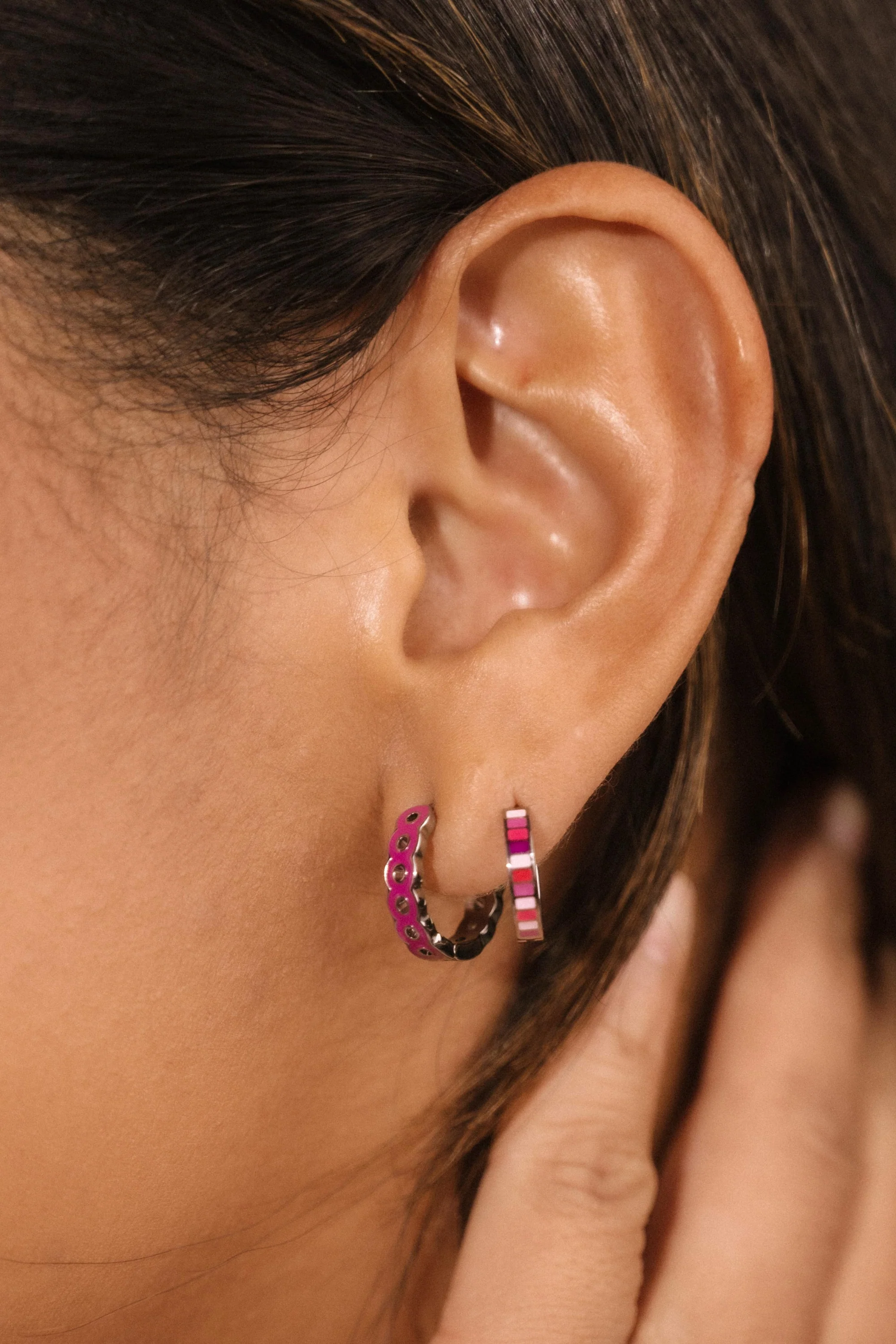 Lovebug Titanium Hoops - Image 3