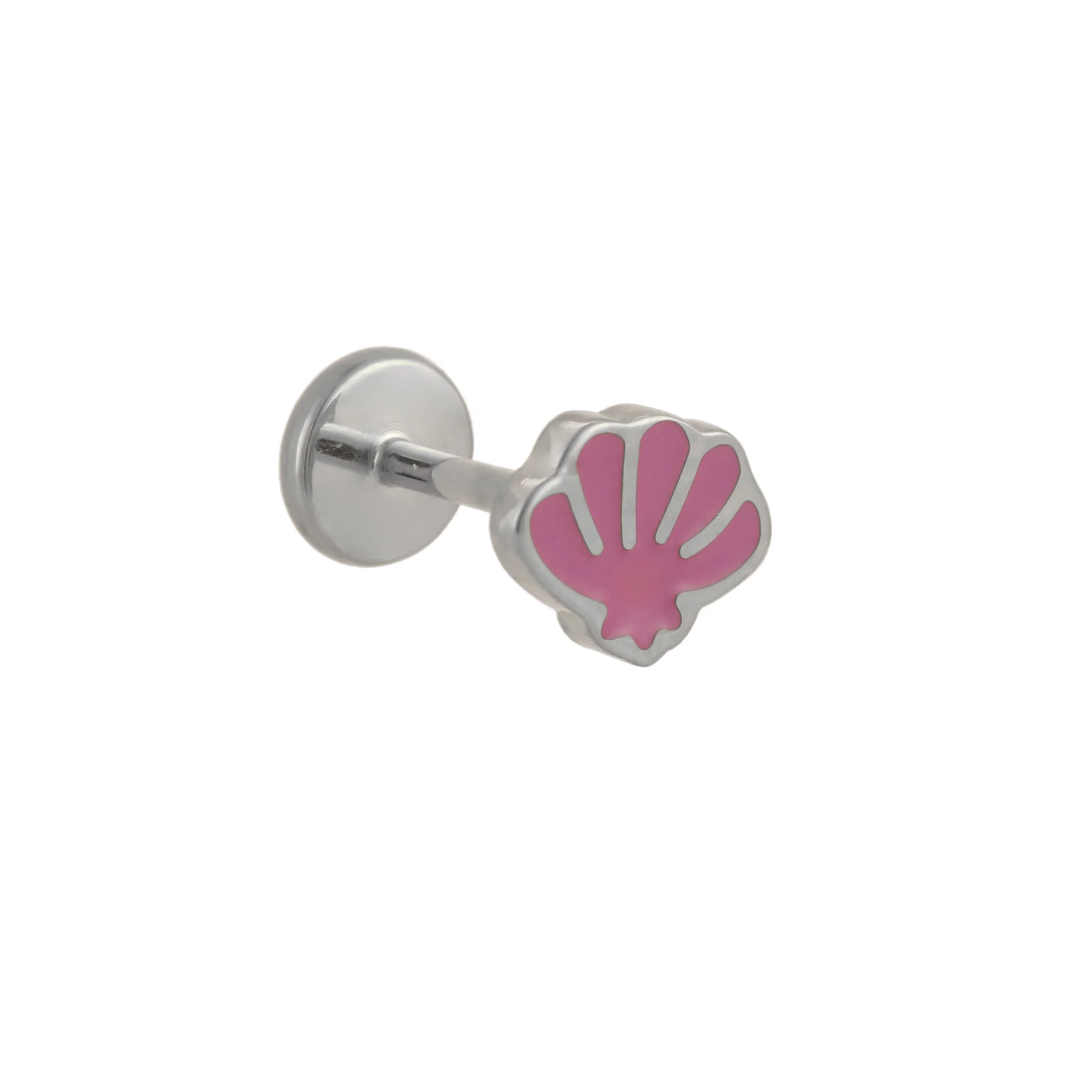 Purple Shell Enamel Flat Back Stud - Image 7