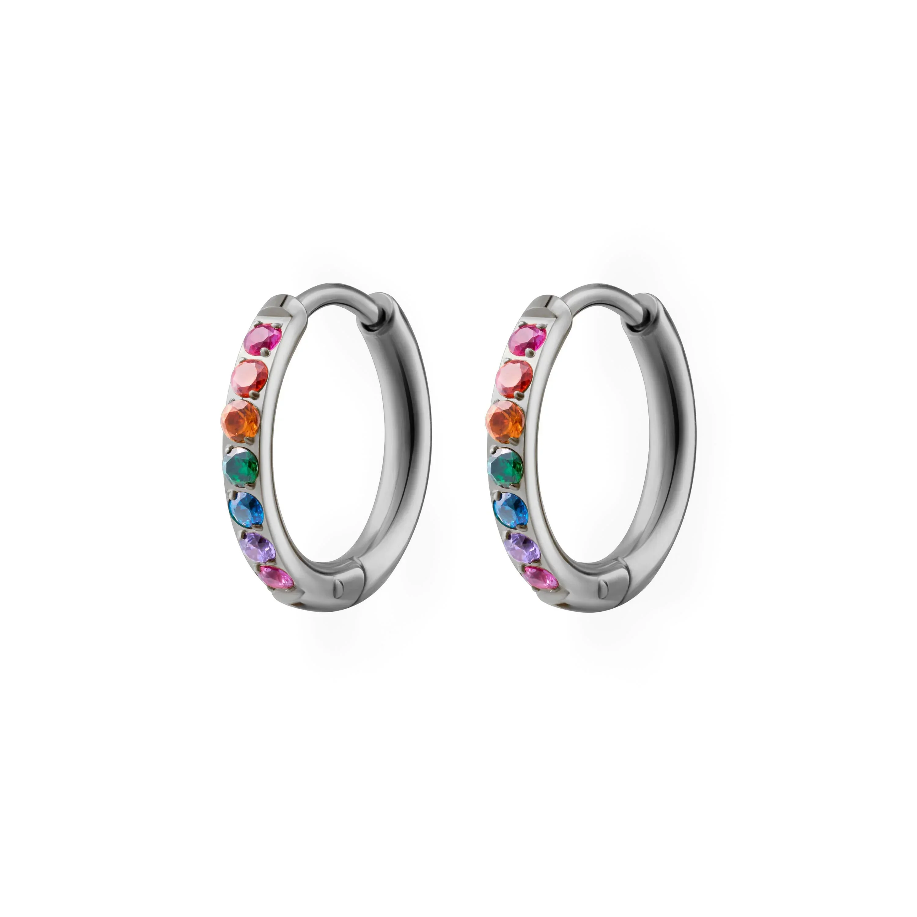Rainbow Titanium Celestial Hoops - Image 5