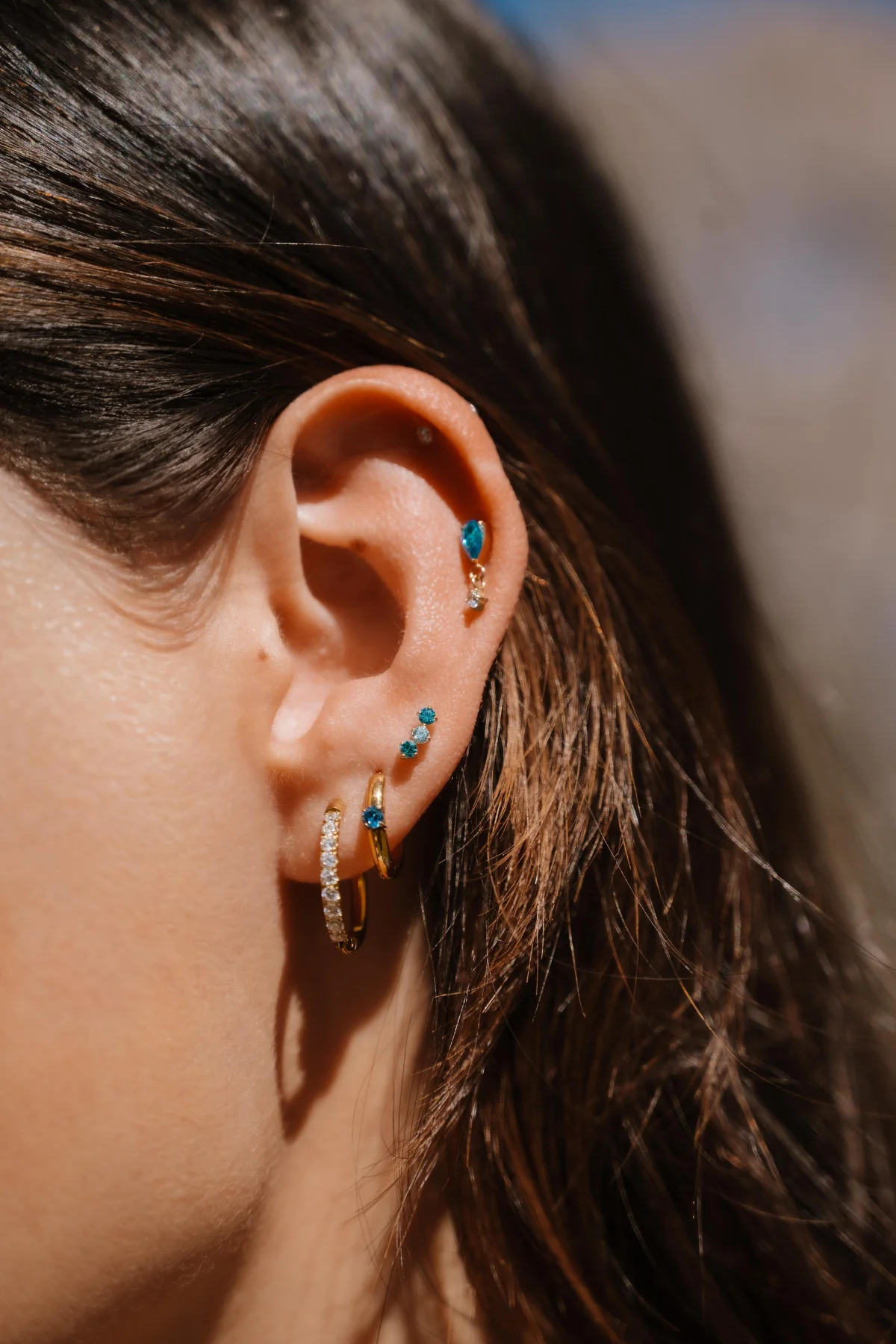 Rainfall Flat Back Stud - Image 3