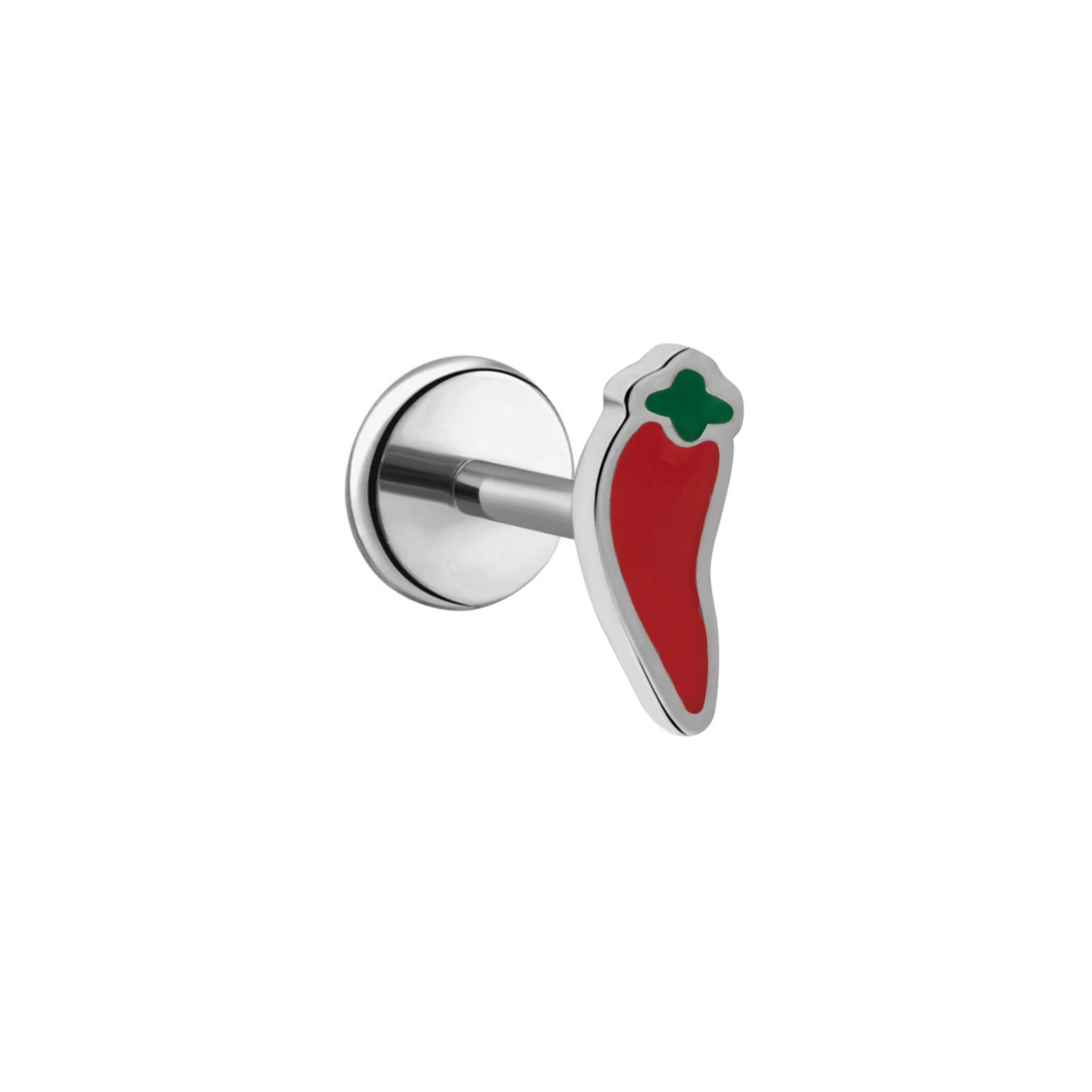 Red Chili Enamel Flat Back Stud - Image 8