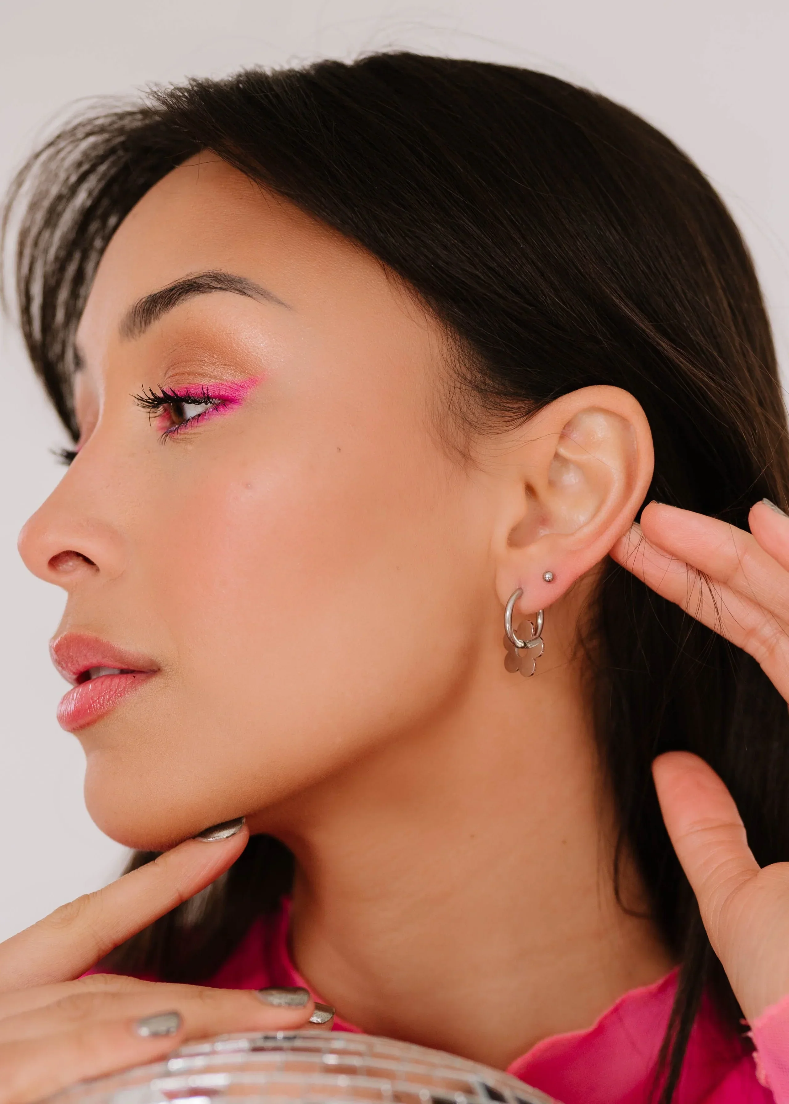 Ring Around the Daisy Hoop Earrings - Image 3