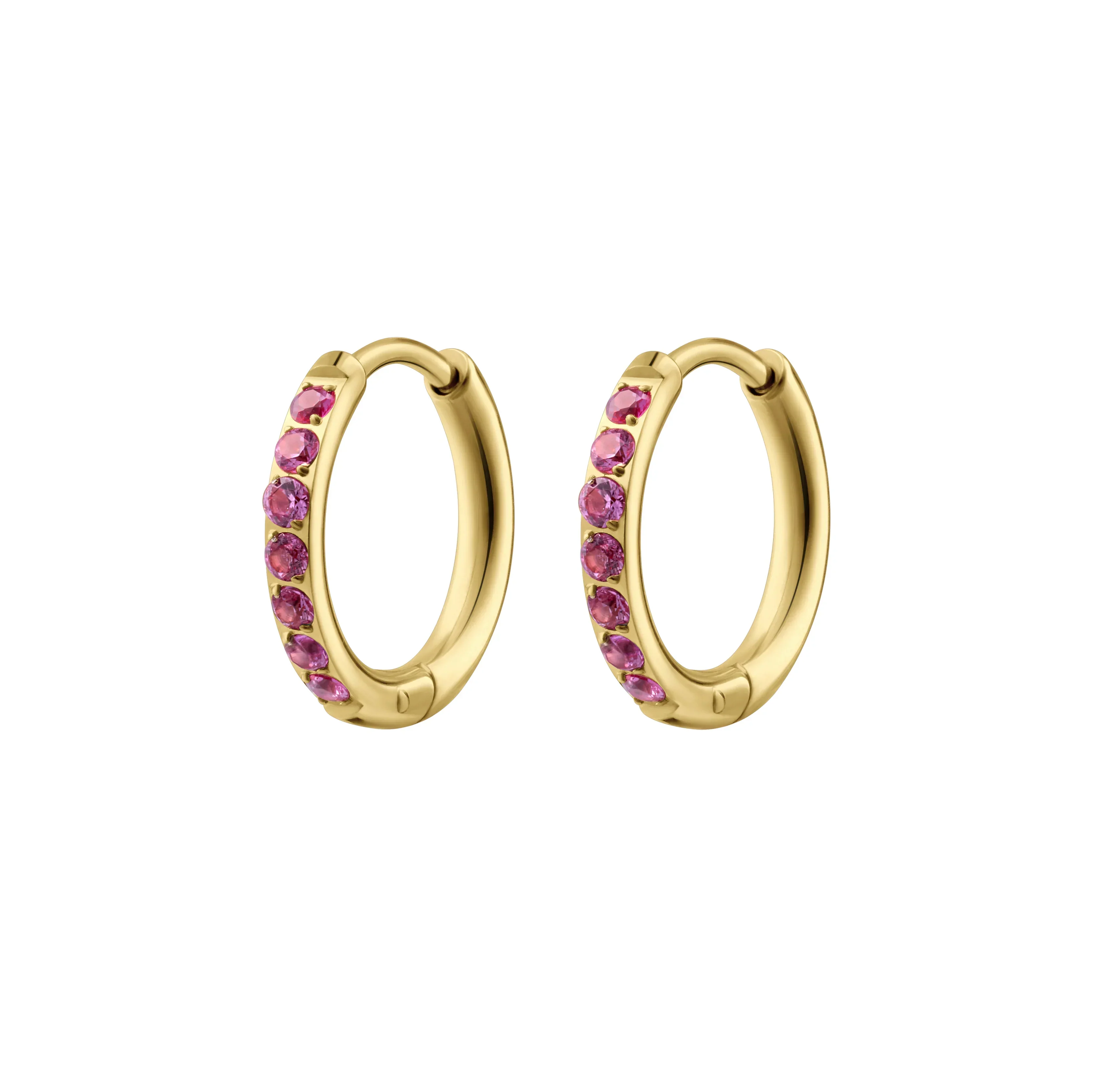 Rose Titanium Celestial Hoops